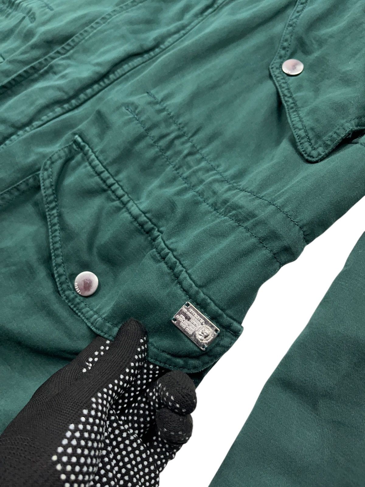 Diesel × Japanese Brand × Vintage Vintage Diesel Fishtail Parka Linen Jacket y2k Size US L / EU 52-54 / 3 - 6 Thumbnail