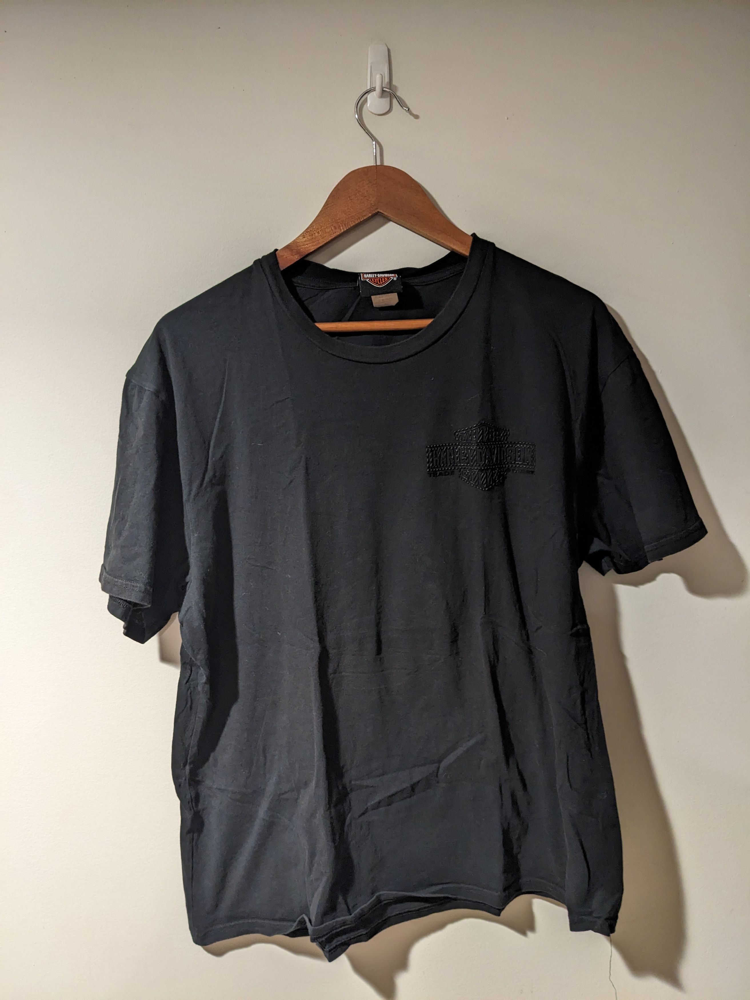 Harley Davidson Harley-Davidson Motorcycle Logo Skull Black X-Large T-Shirt Size US XL / EU 56 / 4 - 3 Thumbnail