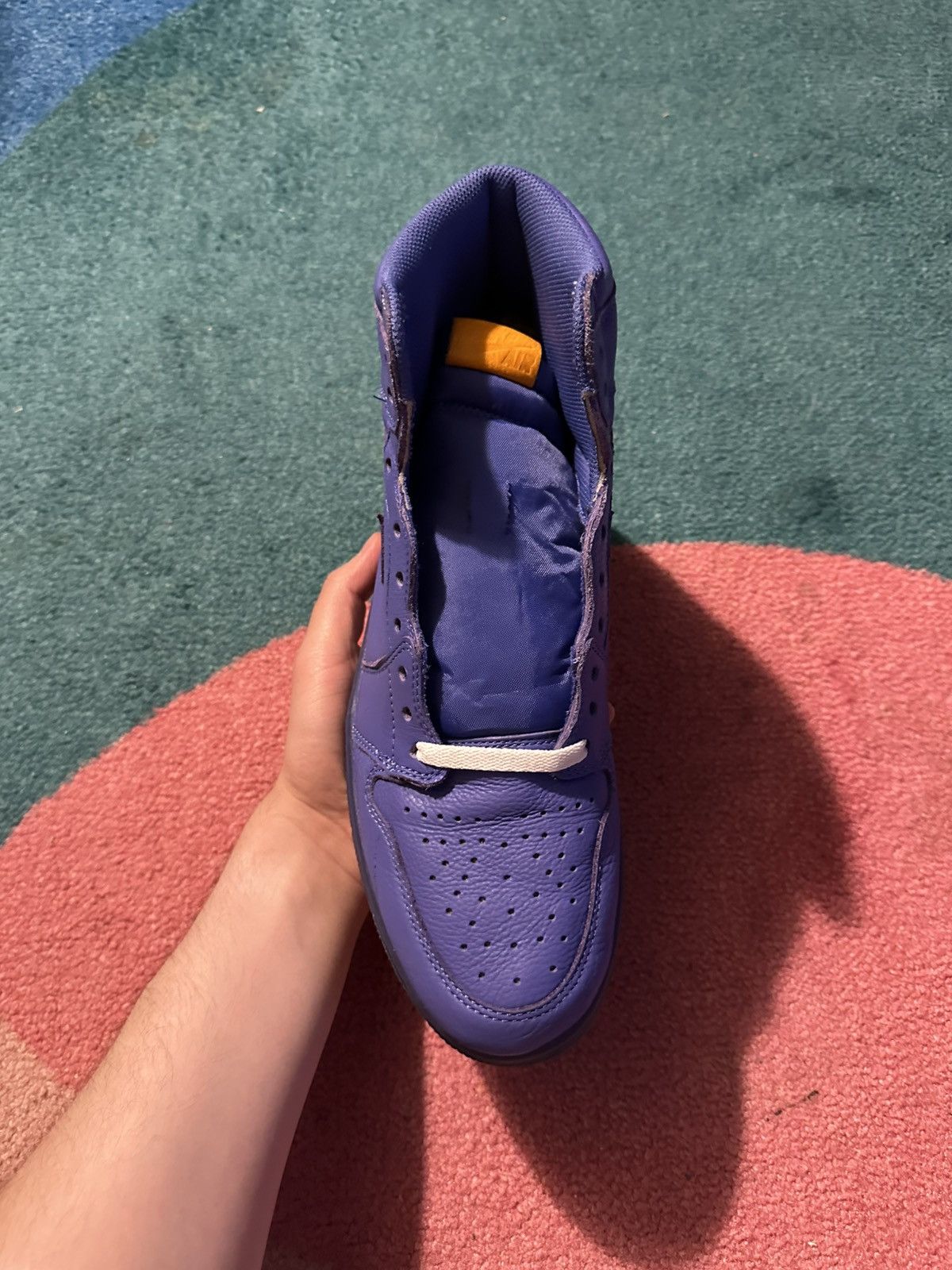 Gatorade × Jordan Brand Air Jordan 1 Retro High Gatorade Rush Violet Size US 11.5 / EU 44-45 - 3 Thumbnail
