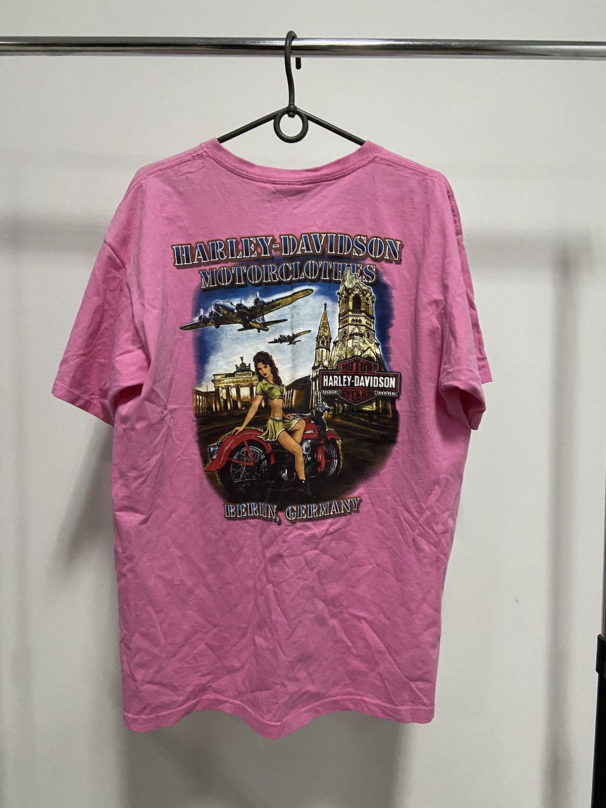 Harley Davidson × Vintage Harley Davidson 2008 big logo moto girl Germany motorclothes Size US L / EU 52-54 / 3 - 1 Thumbnail