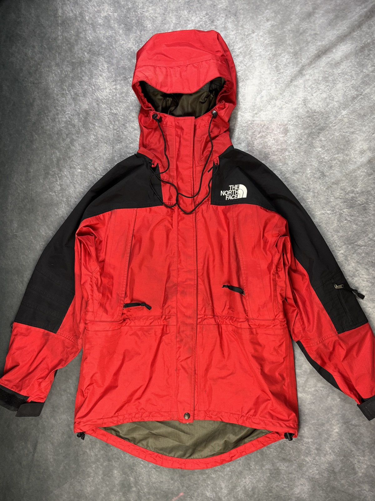 Goretex × The North Face × Vintage 1990s North Face Gore-tex Jacket Vintage TNF Shell Two Tone Size US M / EU 48-50 / 2 - 19 Thumbnail