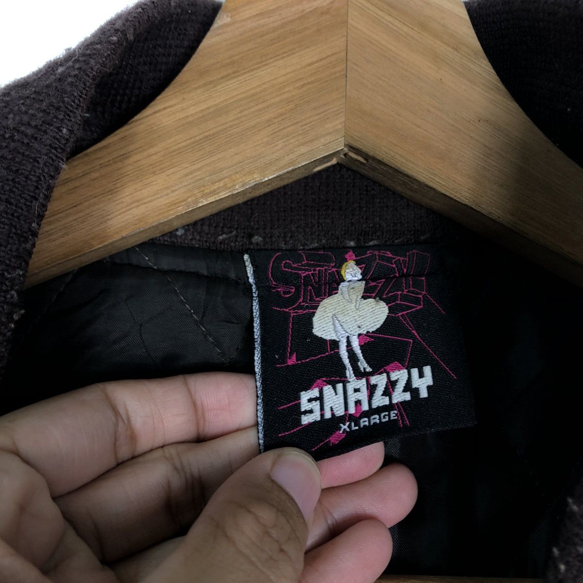 Japanese Brand 🔥 Vintage Varsity Bomber Jacket Snezzy Japan Big Logo Size US XL / EU 56 / 4 - 15 Thumbnail
