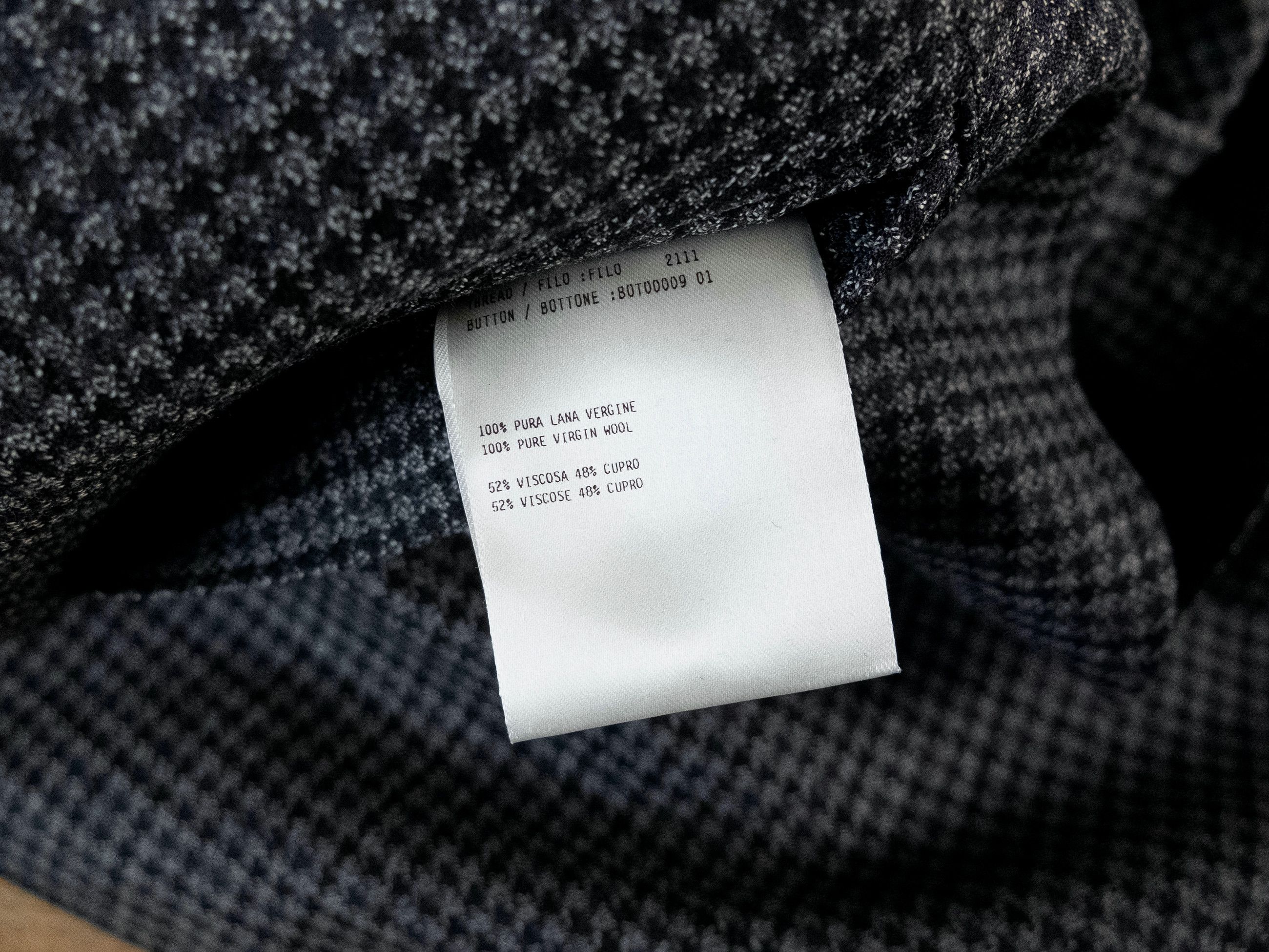 Lardini LARDINI gray houndstooth wool sportcoat jacket 40R Size 40R - 9 Thumbnail