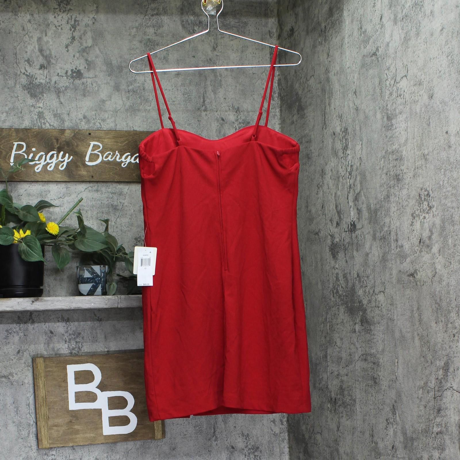 Other Nwt Pear Culture Side-cutout Bodycon Dress Zc10790 Red 13 Size M / US 6-8 / IT 42-44 - 2 Thumbnail