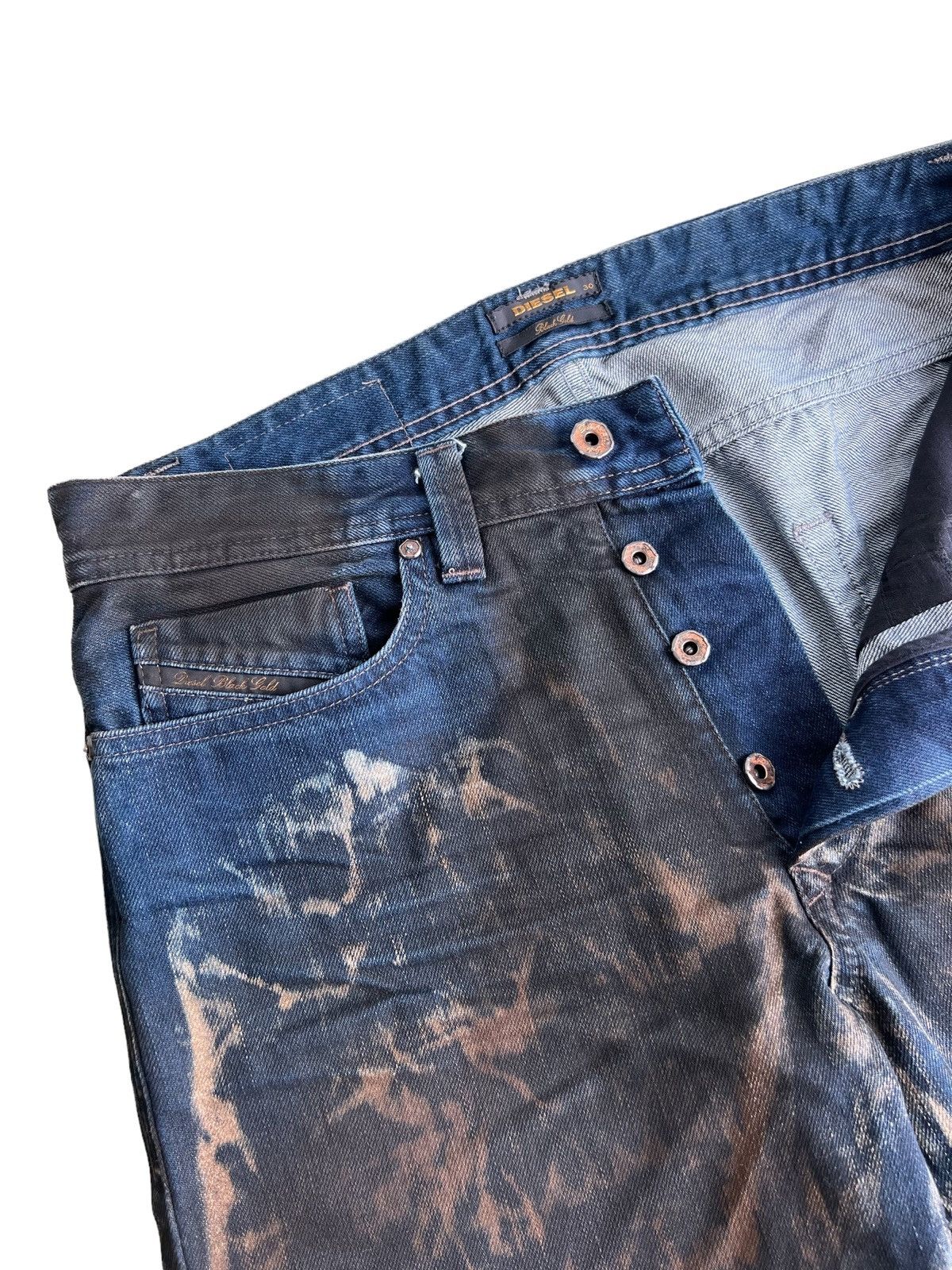 Diesel Black Gold AW10 Diesel Black Gold 🇮🇹 Rusty Wax Homeless Baggy Denim Size US 30 / EU 46 - 2 Thumbnail