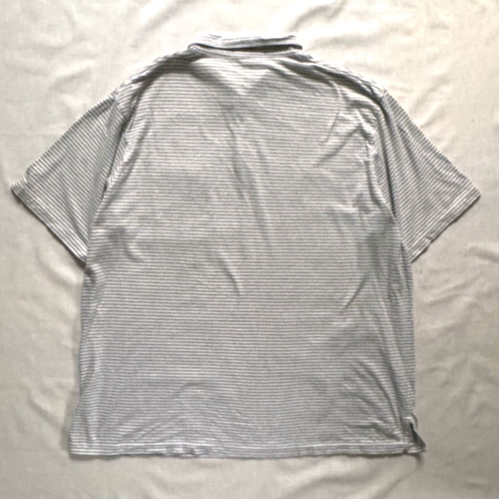 Polo Ralph Lauren Polo by Ralph Lauren Vintage Gray White Stripe Mens XXL Size US XXL / EU 58 / 5 - 3 Thumbnail