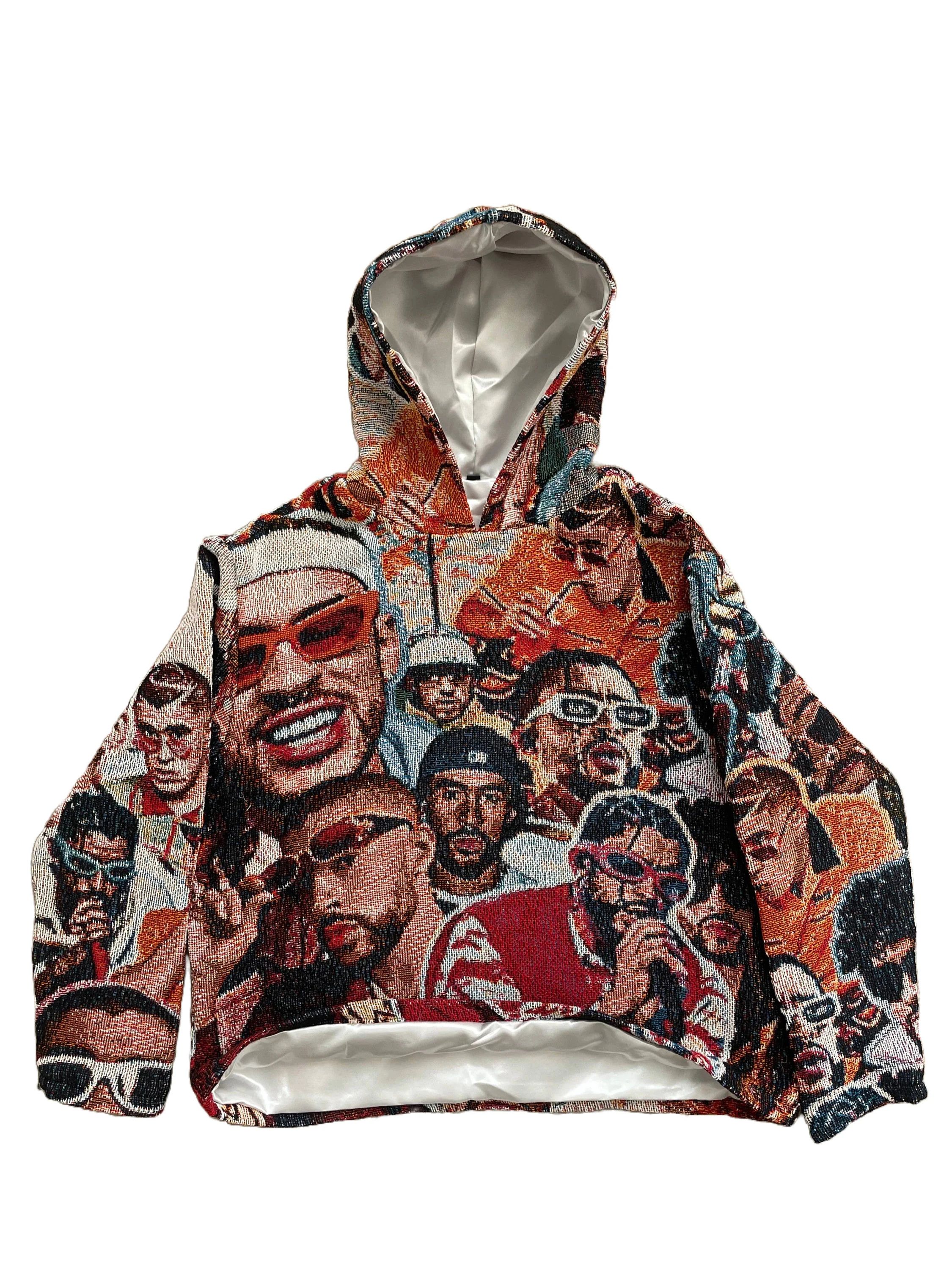 Other Silk Lined Bad Bunny Tapestry Hoodie Size S / US 4 / IT 40 - 1 Thumbnail