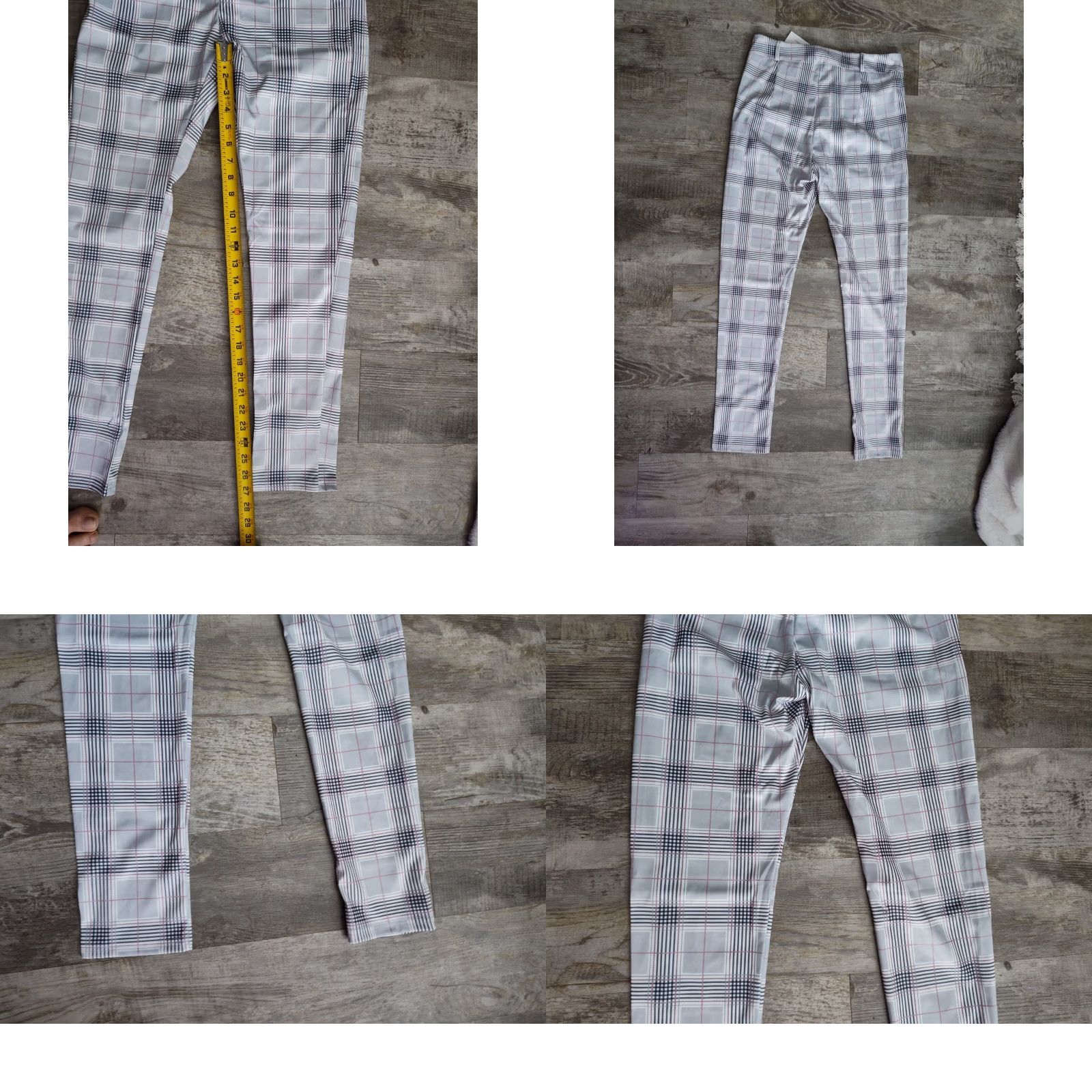 Vintage Salvatore franco Slim Fit Trousers Check Polyester With Gray NWT M Pants Women Slim Inseam See Photos Size 32" / US 10 / IT 46 - 9 Thumbnail