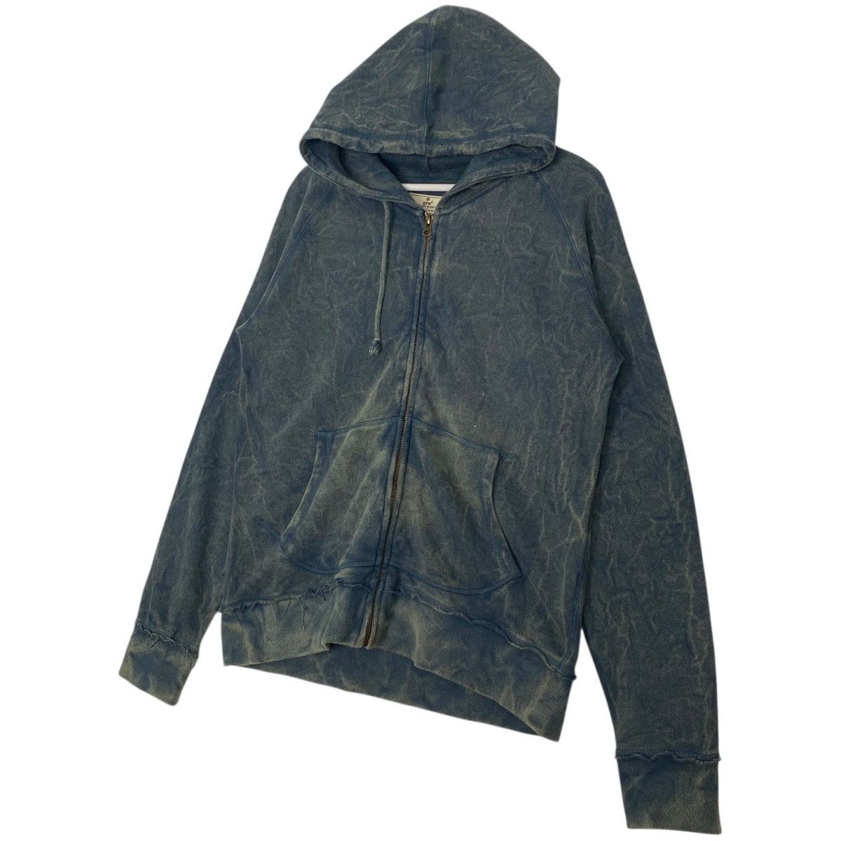 Vintage Vintage GRN Japanese Brand Wash Dye Full Zip Hoodie Blue Size US M / EU 48-50 / 2 - 2 Thumbnail