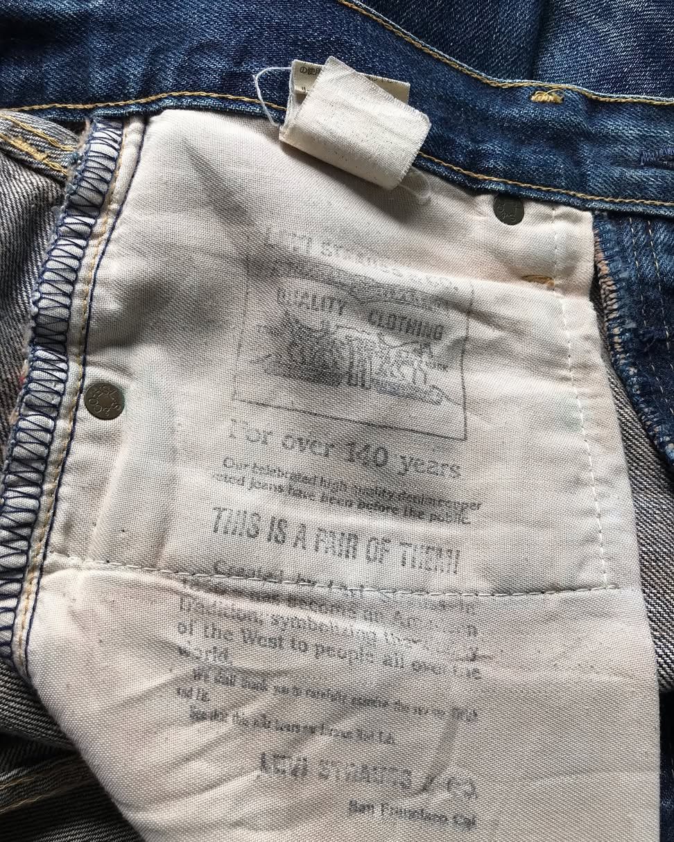 Levi's 501XX C big E selvedge raw denim Size US 33 - 8 Thumbnail