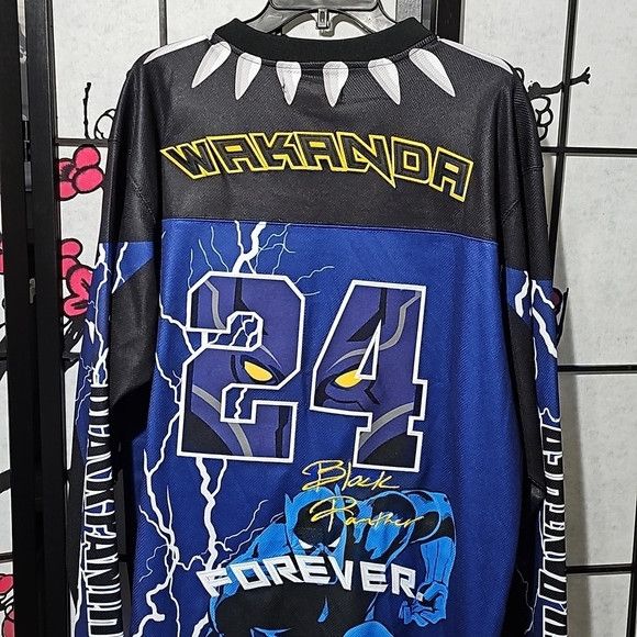 Other Black Panther Wakanda Hockey Jersey Size XL NWT Size US XL / EU 56 / 4 - 6 Thumbnail
