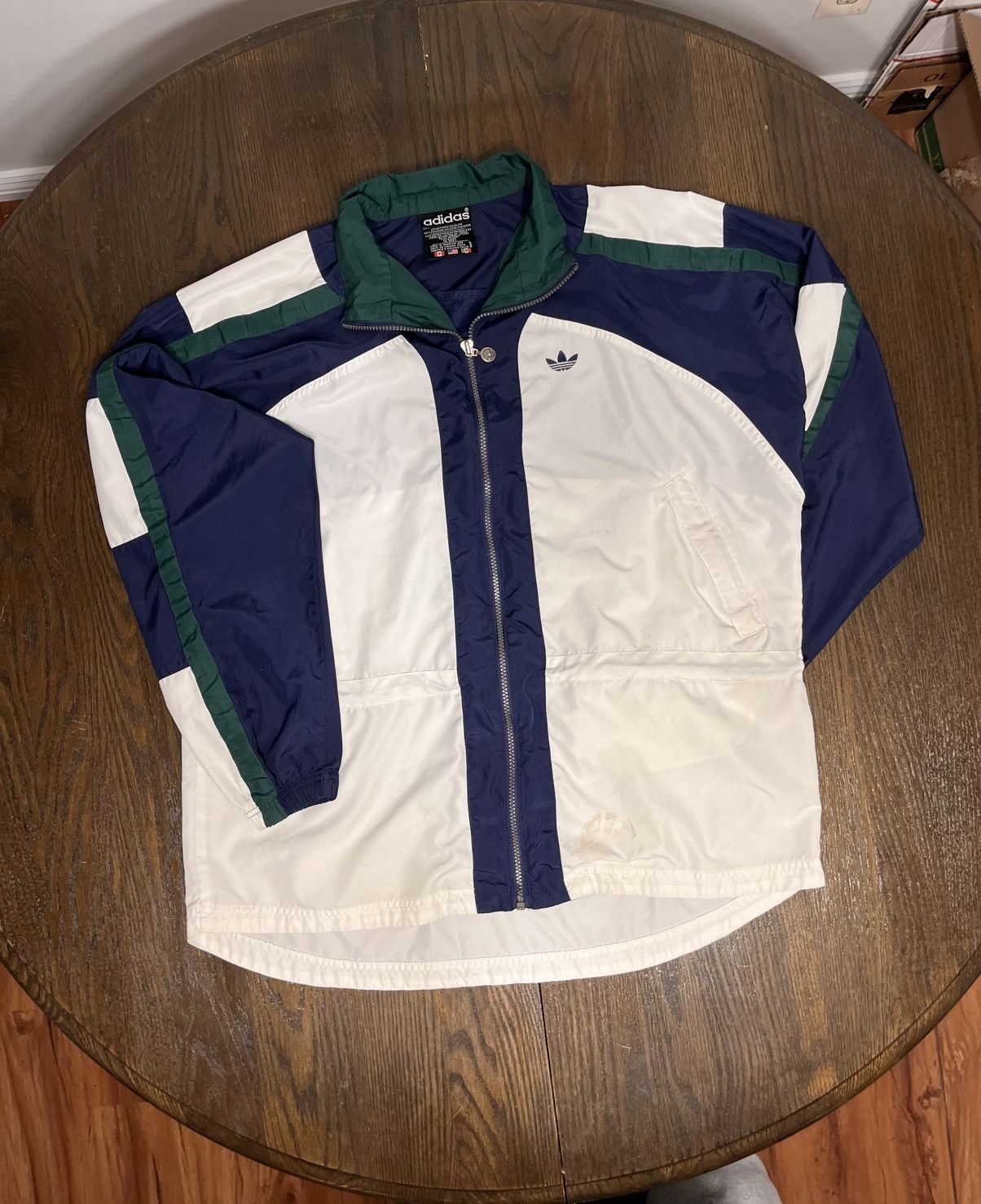 Adidas Vintage Adidas Windbreaker Size US L / EU 52-54 / 3 - 1 Thumbnail