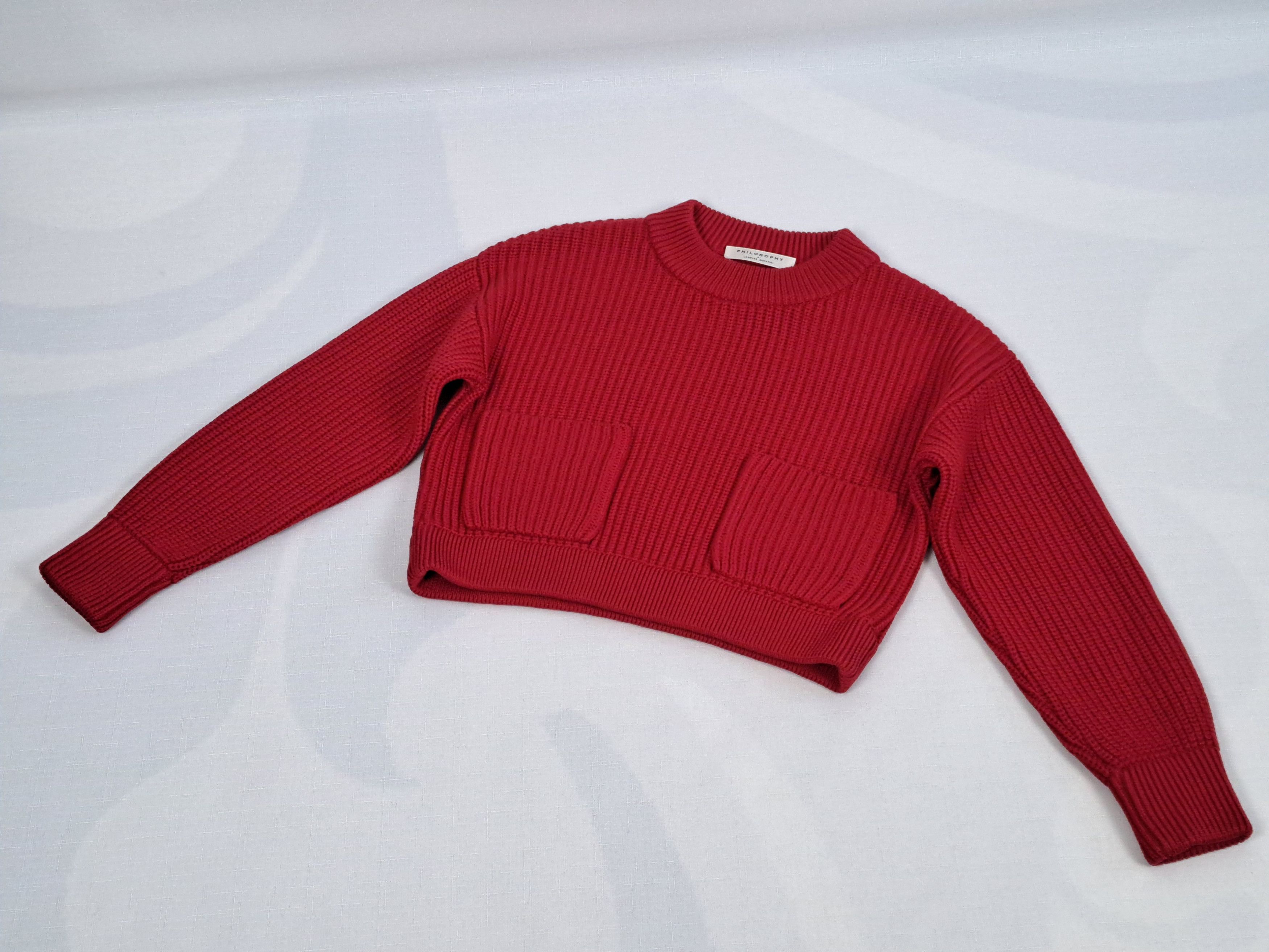 Philosophy di Lorenzo Serafini PHILOSOPHY Di Lorenzo Serafini cropped wool sweater. Size XS / US 0-2 / IT 36-38 - 6 Thumbnail