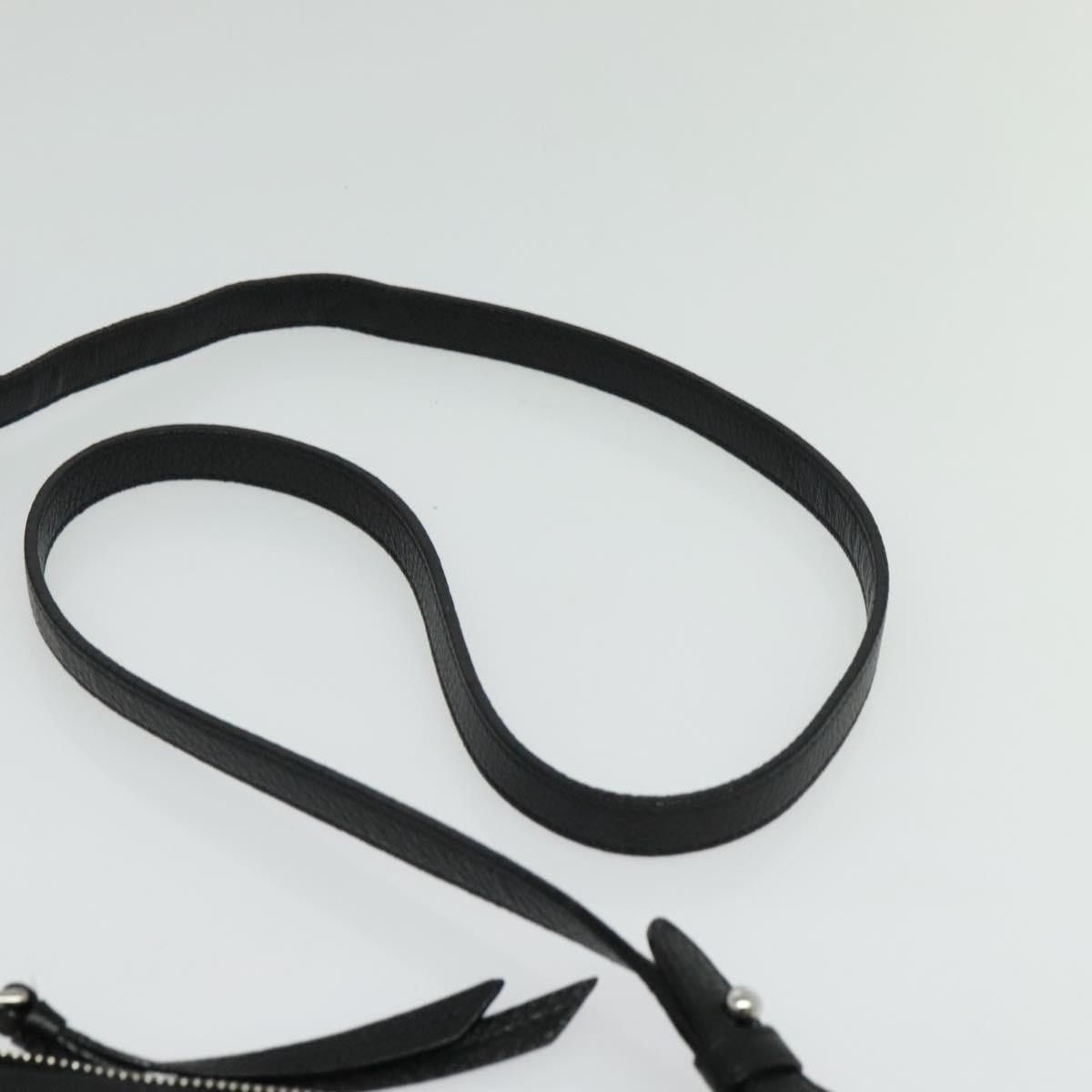 Prada PRADA Shoulder Bag Leather Black Silver Size ONE SIZE - 8 Thumbnail