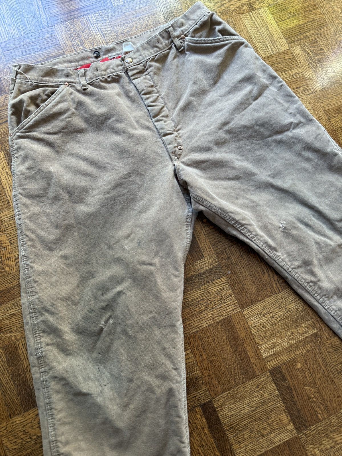 Carhartt Vintage 70s Carhartt Quilt Lined Snap Button Work Pants Size US 36 / EU 52 - 8 Thumbnail