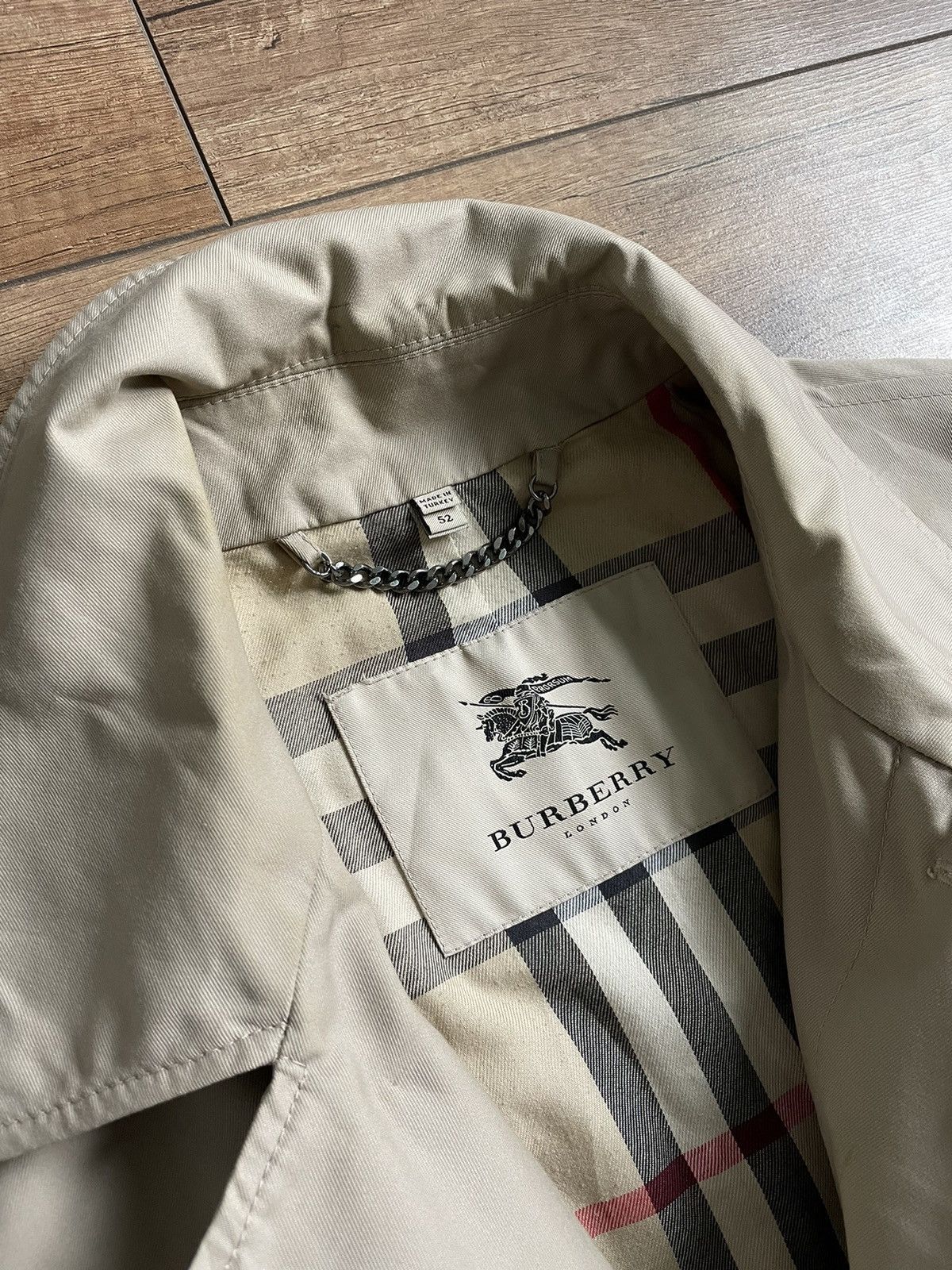 Burberry Burberry Beige Long Nova Check Trench Coat Jacket Size US L / EU 52-54 / 3 - 17 Thumbnail
