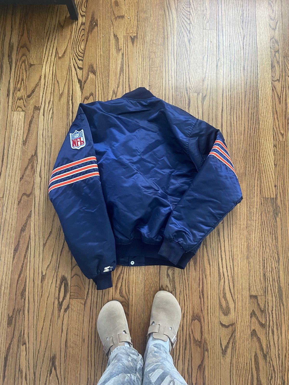 Starter Vintage starter chicago bears jacket Size US XL / EU 56 / 4 - 2 Thumbnail