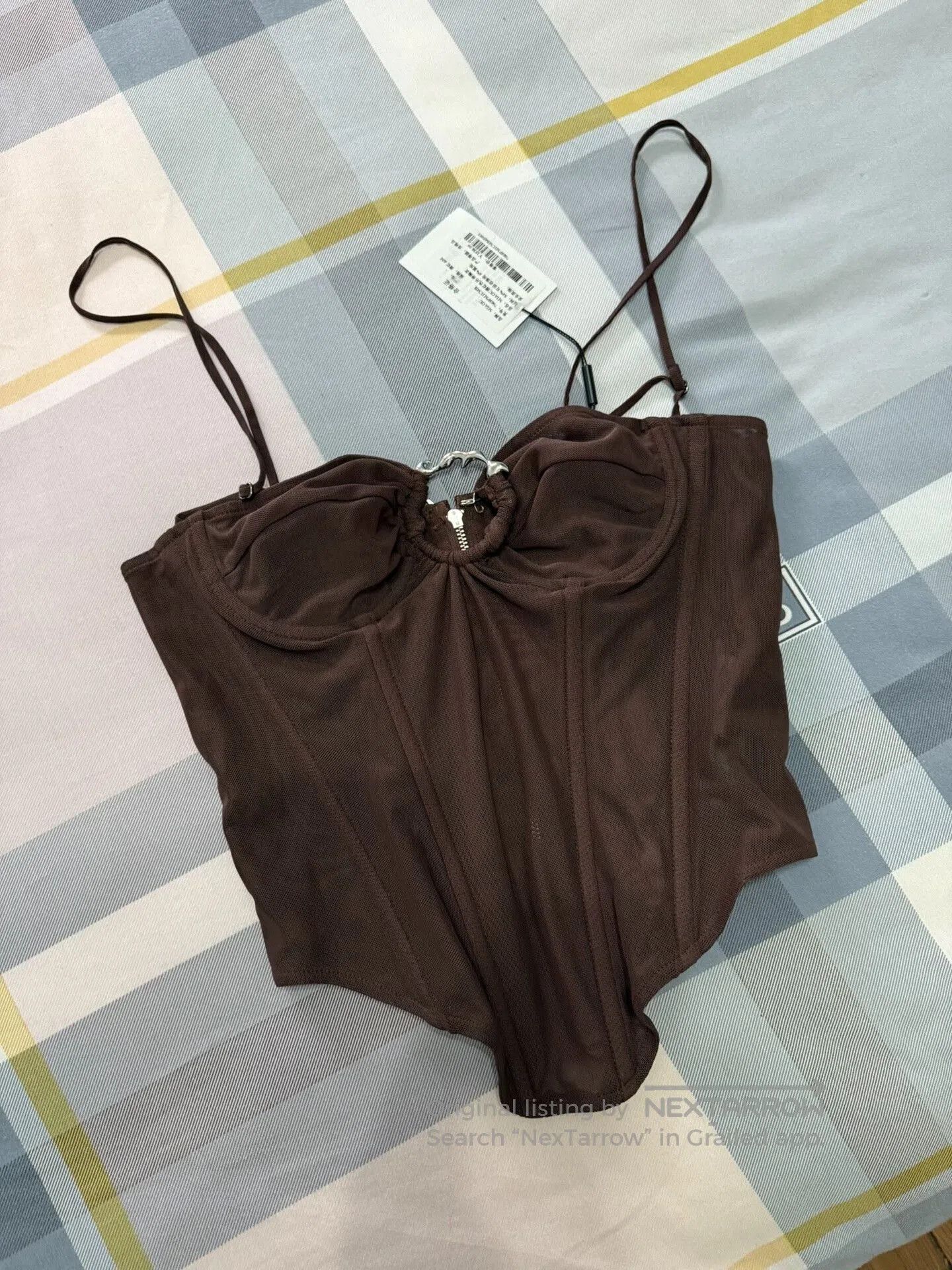 Miaou Miaou Fishbone Top - Brand New. Size S / US 4 / IT 40 - 1 Thumbnail