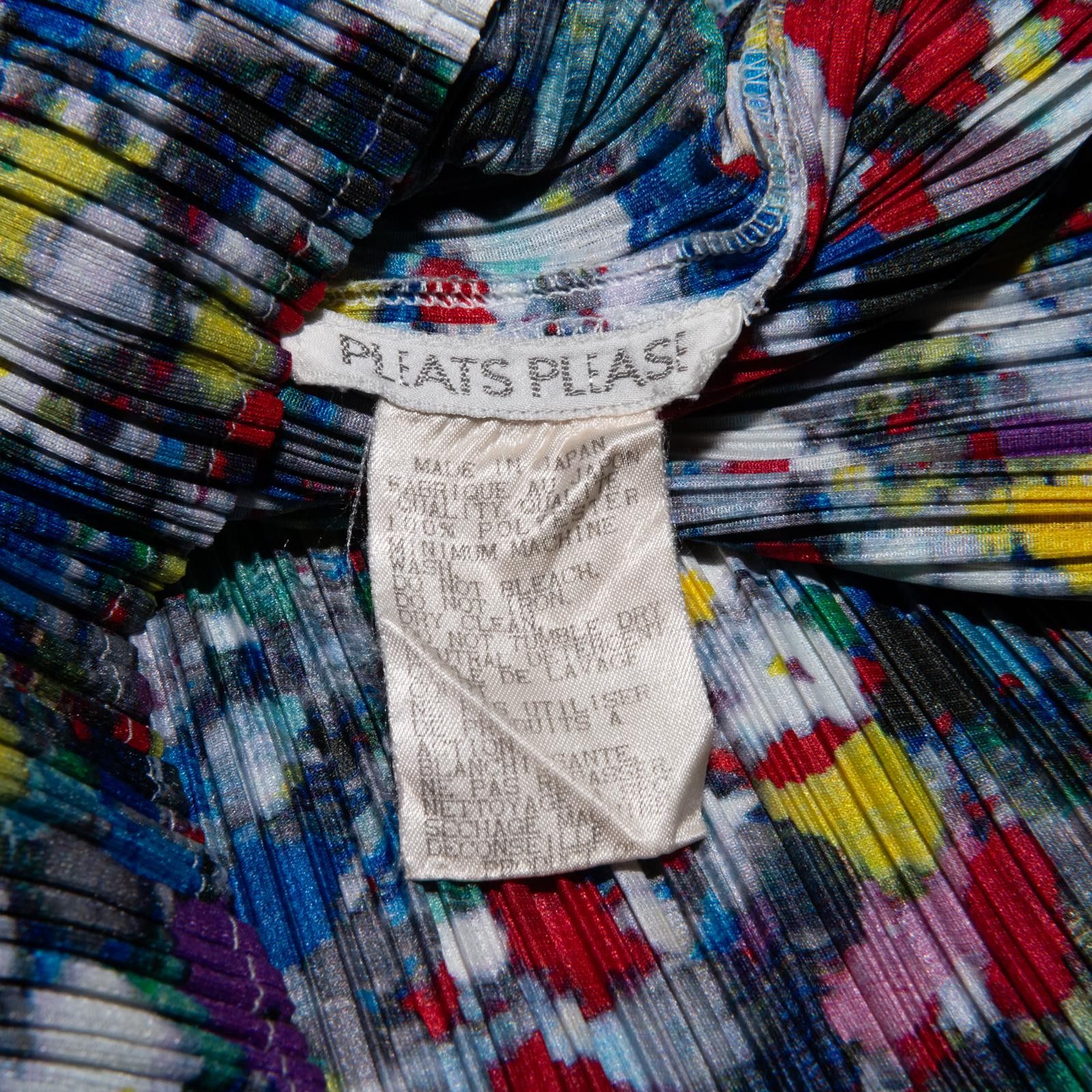 Issey Miyake × Pleats Please Issey Miyake Issey Miyake Pleats Please FW 1996 Multicolor Dots Shirt Size M / US 6-8 / IT 42-44 - 3 Thumbnail