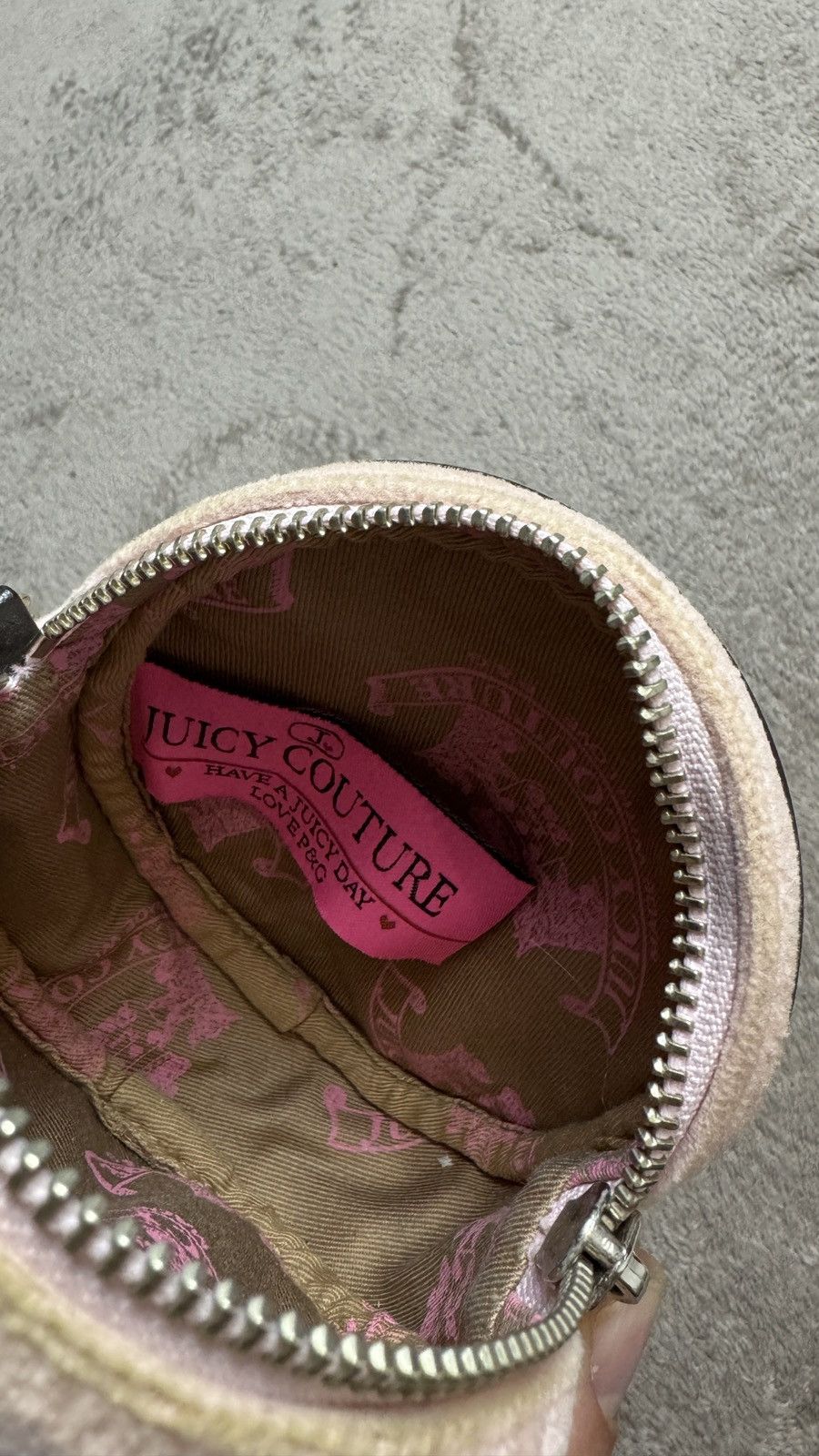 Y2K Vintage Juicy Couture Crossbody Velour Bag queen beauty