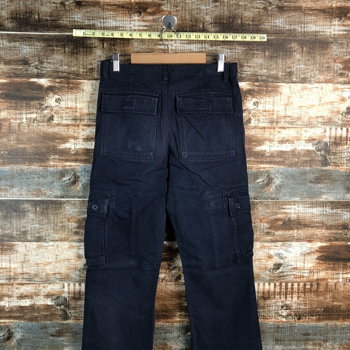 Japanese Brand Old Navy Black Cargo Multipocket Pants #A2521 Size US 28 / EU 44 - 17 Thumbnail