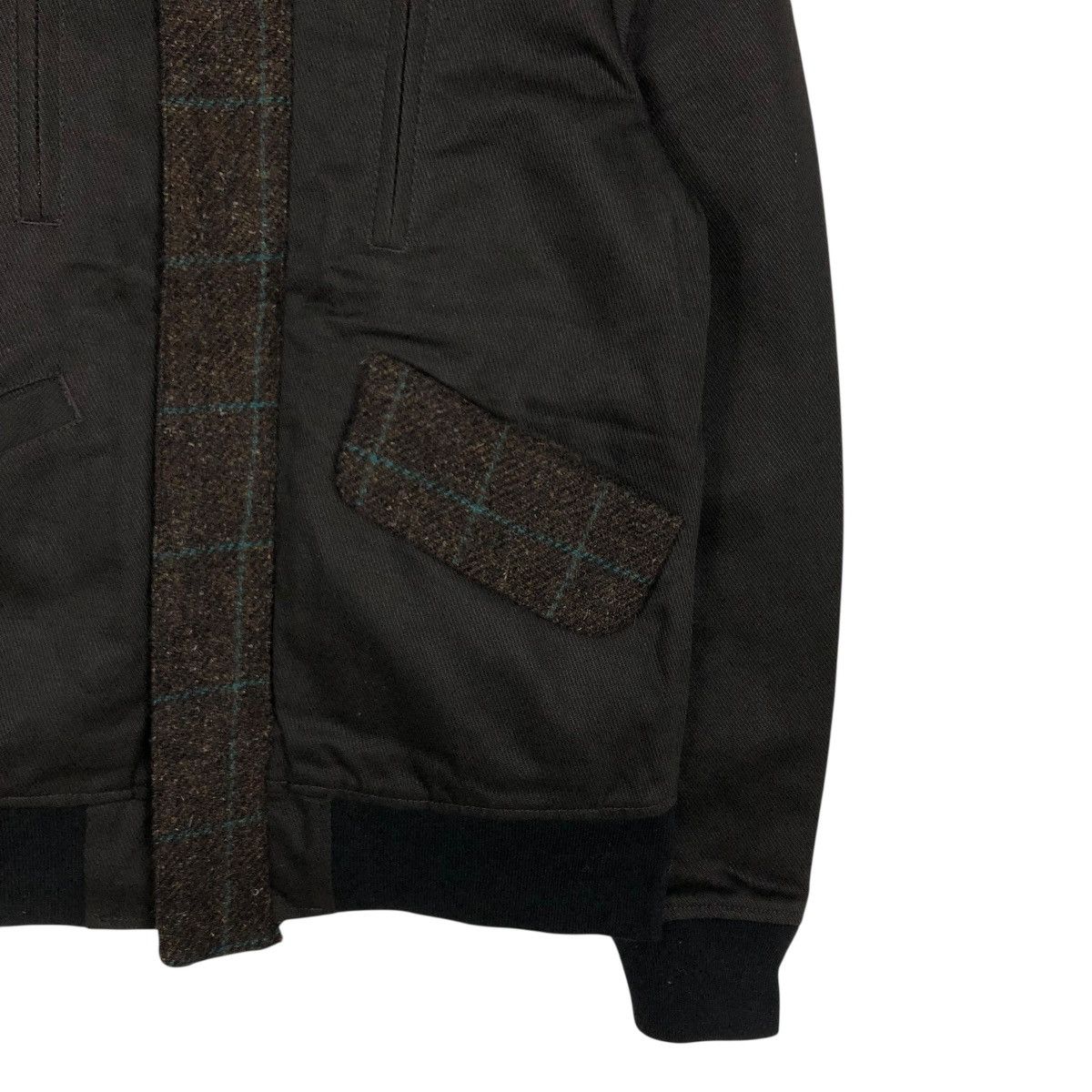 Harris Tweed 🔥VINTAGE WOOL BOMBER JACKET HARRIS TWEED HERRINGBONE Size US S / EU 44-46 / 1 - 7 Thumbnail