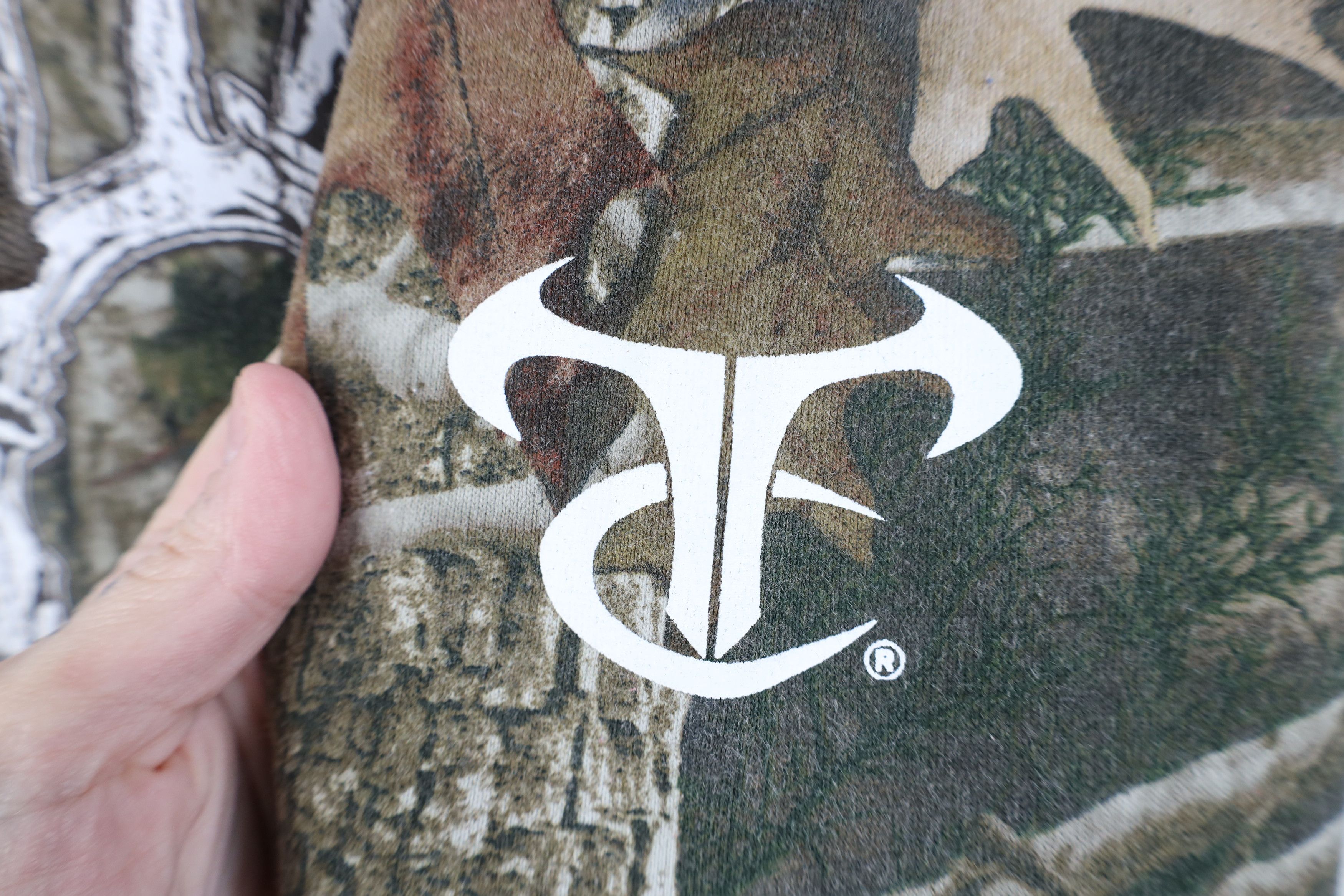 Vintage Vintage Y2K Streetwear Deer Skull Hoodie Sweatshirt Size US XL / EU 56 / 4 - 4 Thumbnail