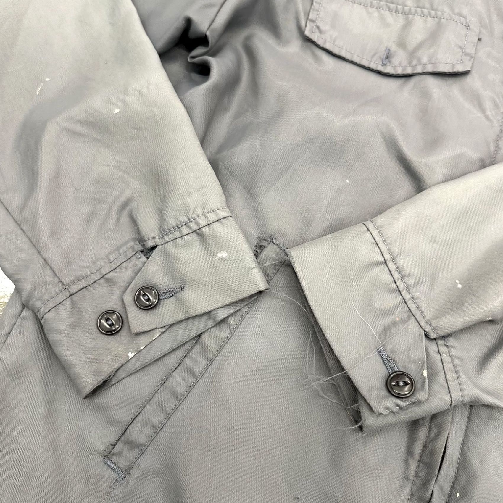 Brooksfield VINTAGE Brookfield Uniforms Jacket Lightweight Zip Up Nylon Distressed Short M Size US 31 - 3 Thumbnail