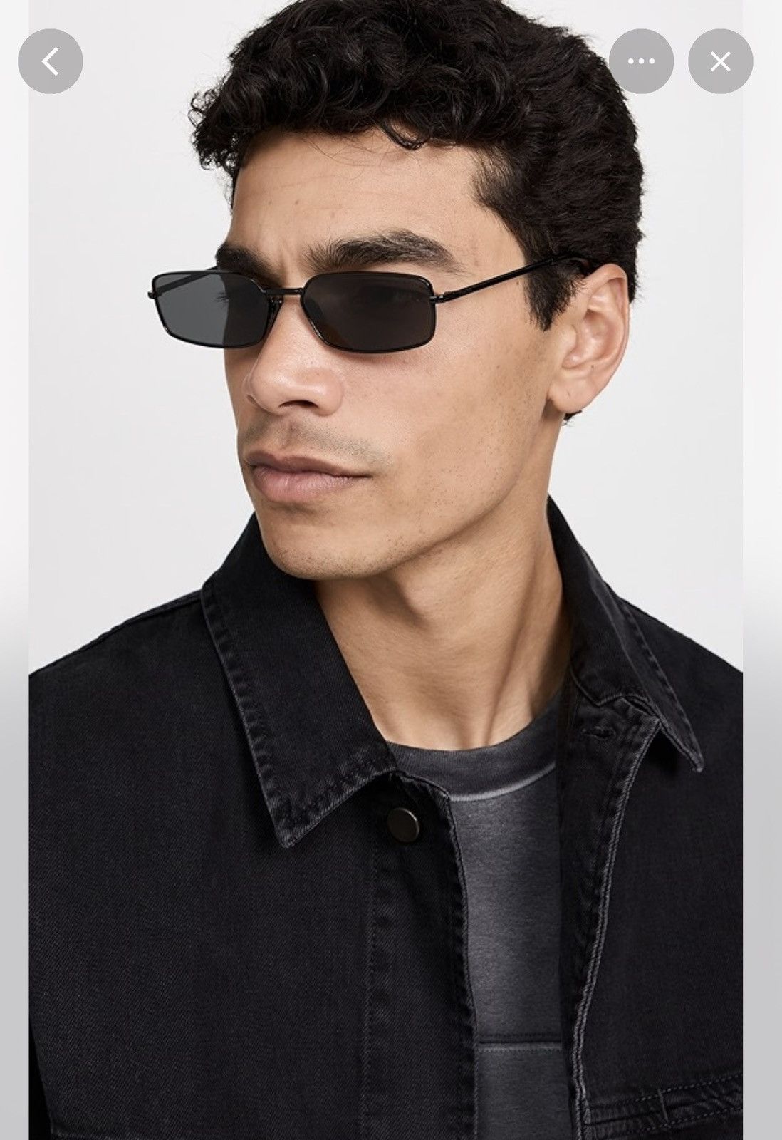 Prada PRADA - PR A60S black/black sunglasses y2k matrix Size ONE SIZE - 6 Thumbnail