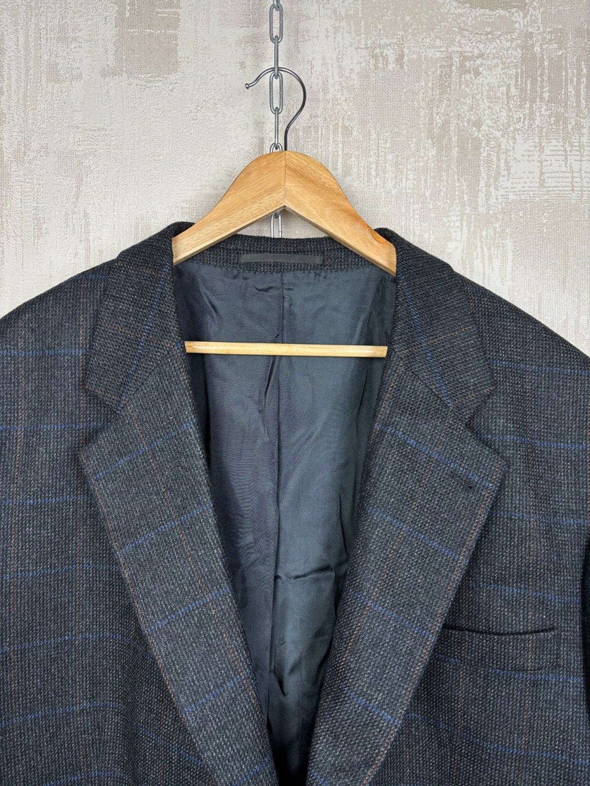 Other Edler Von F Oxford Wool Check Blazer Jacket Sport Coat Size 54R - 6 Thumbnail