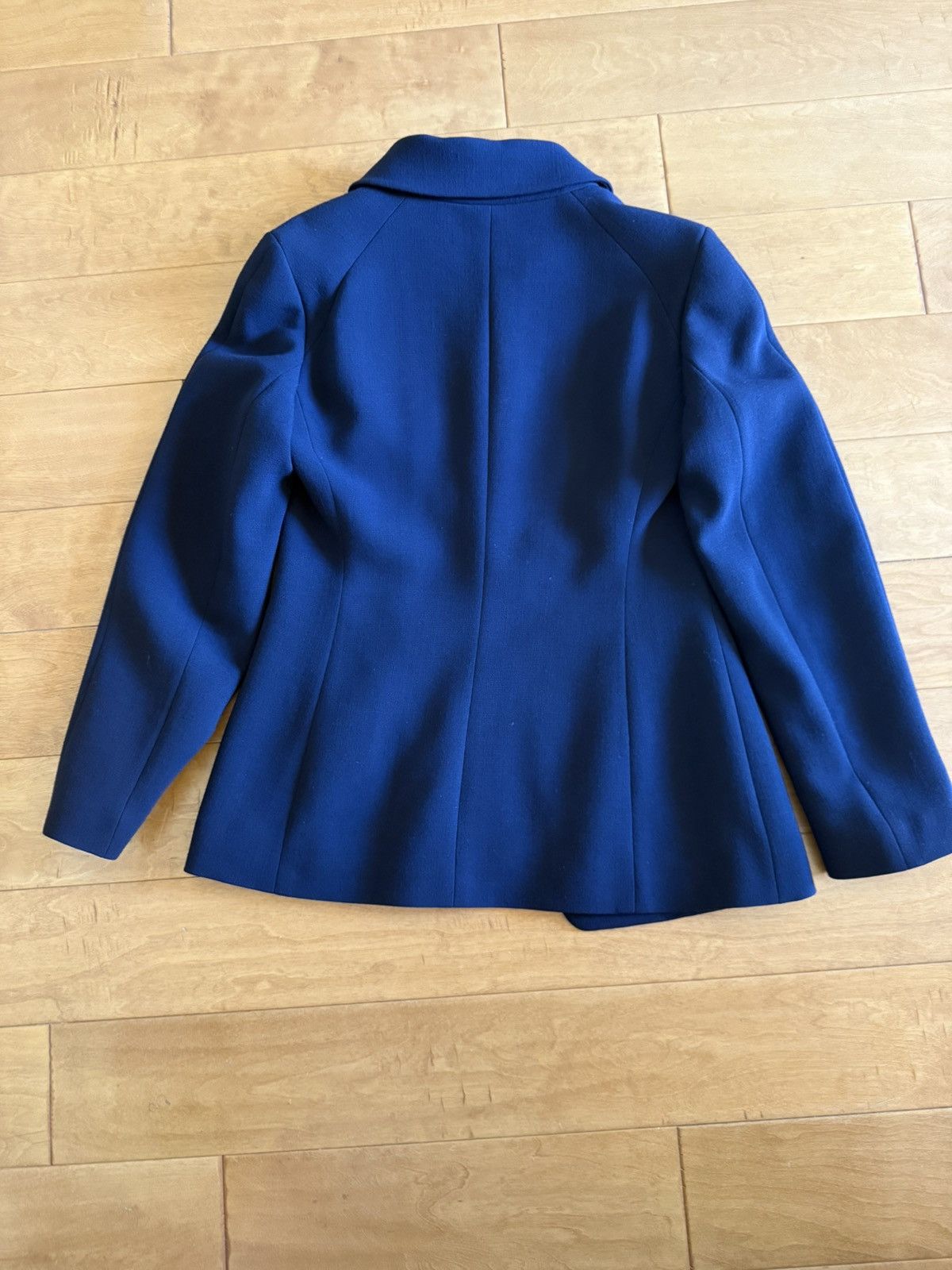 Trussardi *RARE* Trussardi Midnight Blue Wool Blazer Size M / US 6-8 / IT 42-44 - 2 Thumbnail