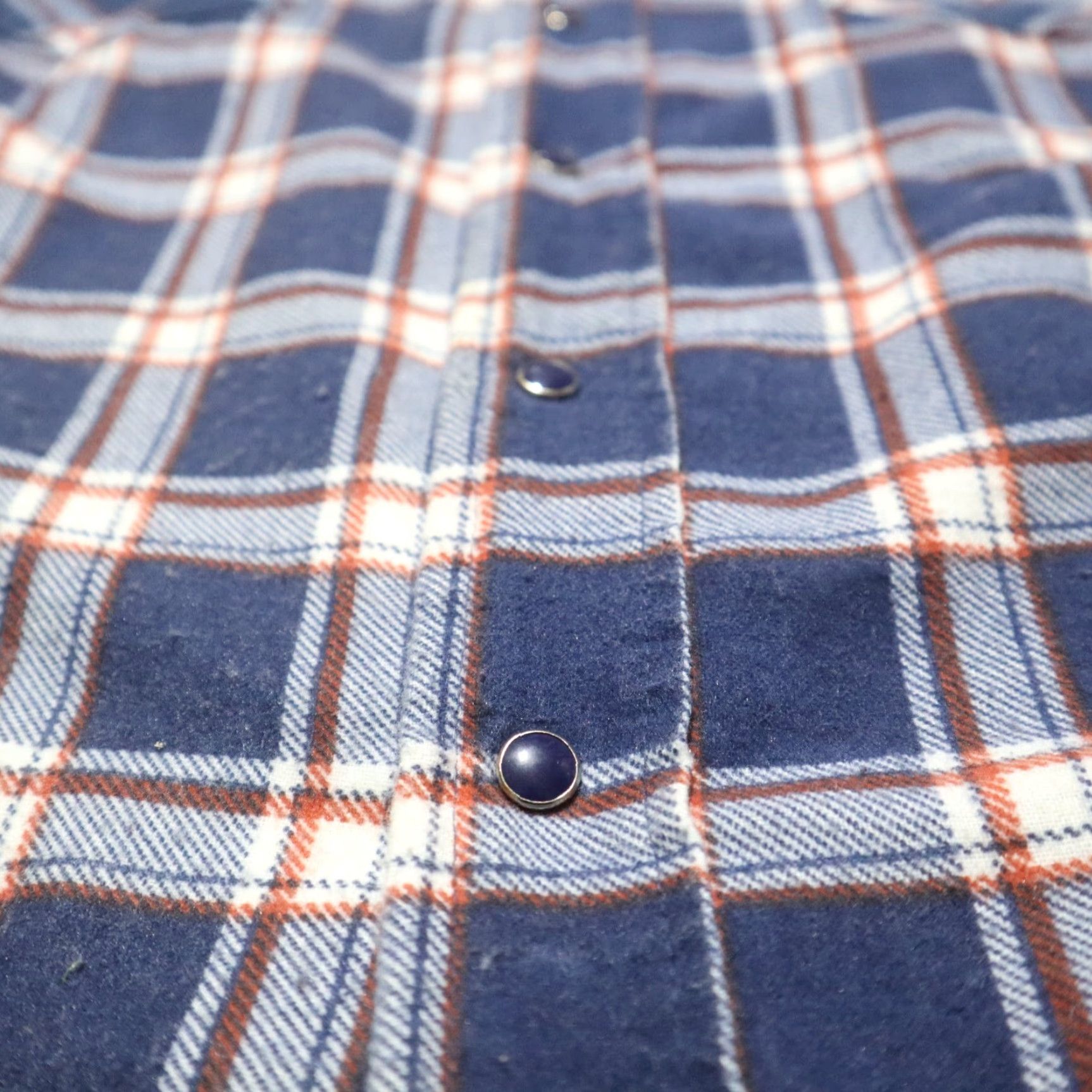 Wrangler VINTAGE Wrangler Coat Shirt Mens Large Blue Plaid Insulated Snap Button 46 Chest Fall Winter Fashion Workwear Size US L / EU 52-54 / 3 - 5 Thumbnail