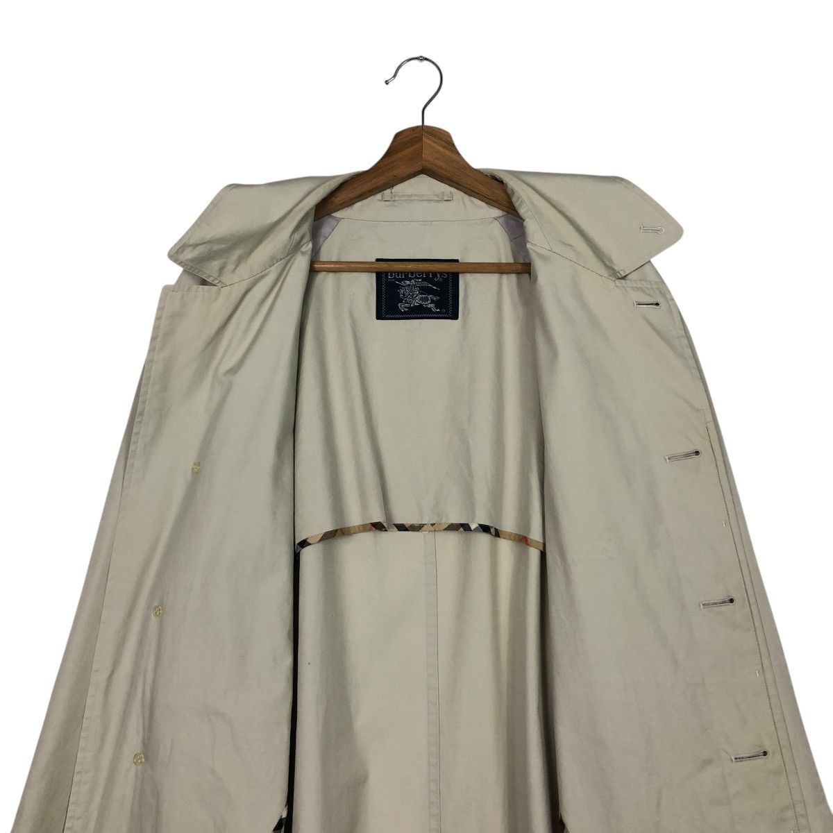 Burberry 🔥VINTAGE LONG JACKET BUTTON BURBERRYS Size US M / EU 48-50 / 2 - 17 Thumbnail