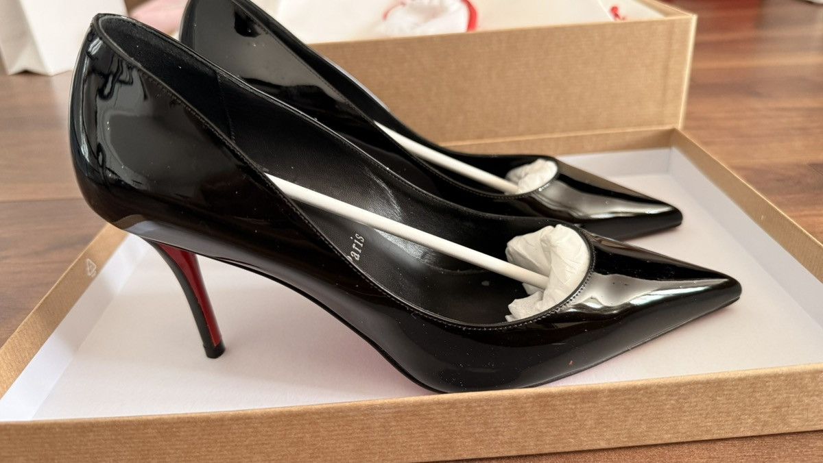 Christian Louboutin Miss Z 80 Patent Leather Pumps Size US 5.5 / IT 35.5 - 6 Thumbnail