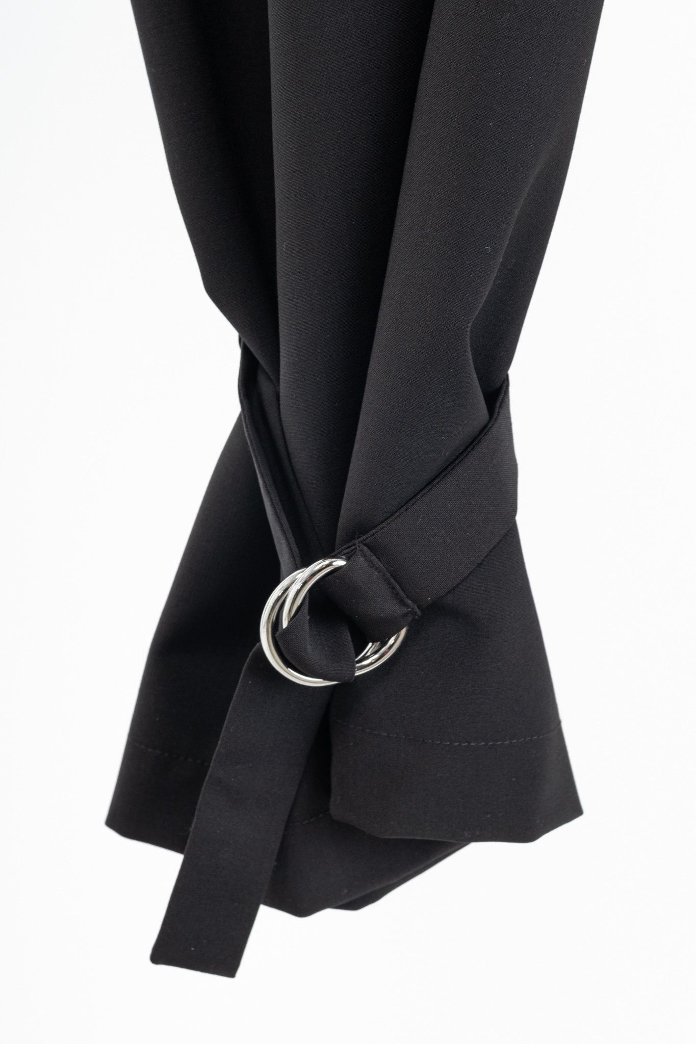Tibi Tibi Stella Black Tropical Wool Removable-Ankle-Band Pants Size 27" / US 4 / IT 40 - 6 Thumbnail