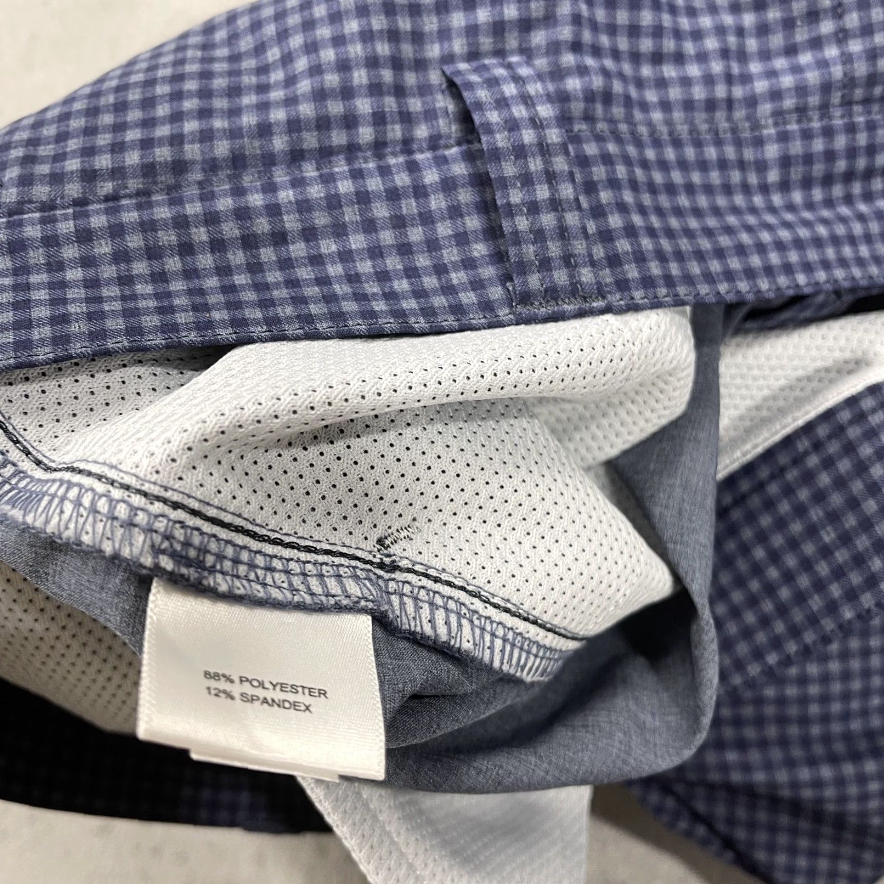 Peter Millar Peter Millar Shorts Mens 35 Blue Khaki Shackleford Performance Hybrid Golf Chino Shirt? Size US 35 - 5 Thumbnail