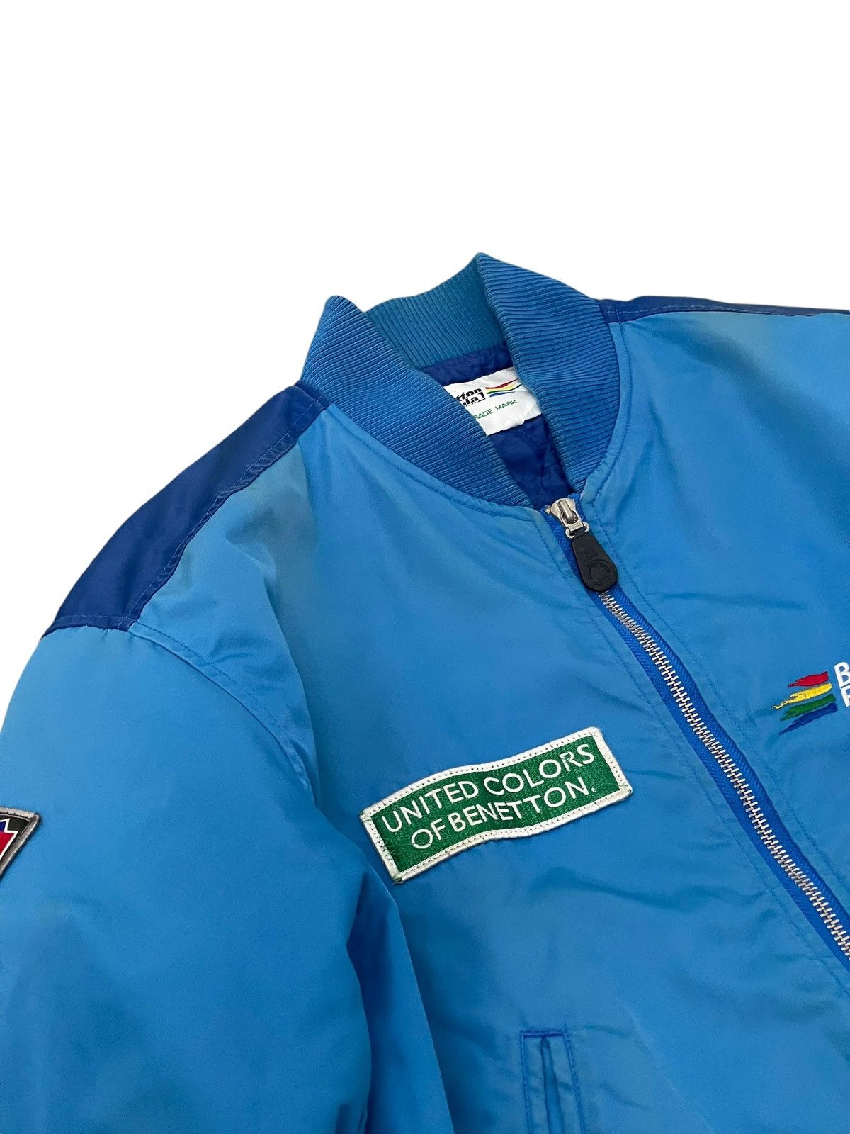 Benetton Vtg 90s Benetton Formula 1 Ford Bomber Jacket 6🟩5 Size US M / EU 48-50 / 2 - 10 Thumbnail