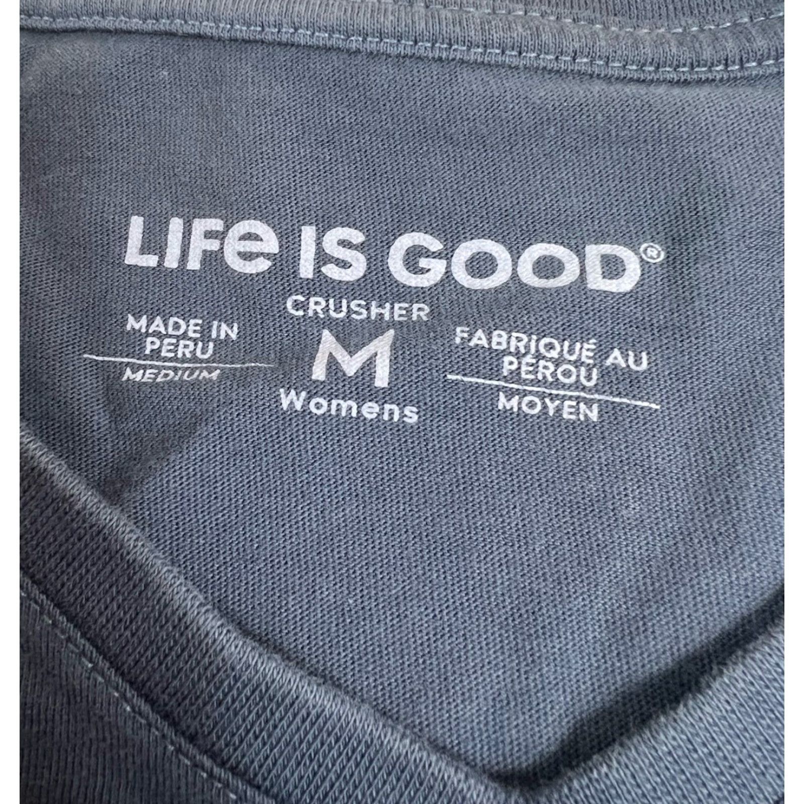 Life is Good Life is Good Women’s Crusher Longsleeve Shirt Grinch Size M Blue Womens Shirt Grinch 90s? Size M / US 6-8 / IT 42-44 - 3 Thumbnail