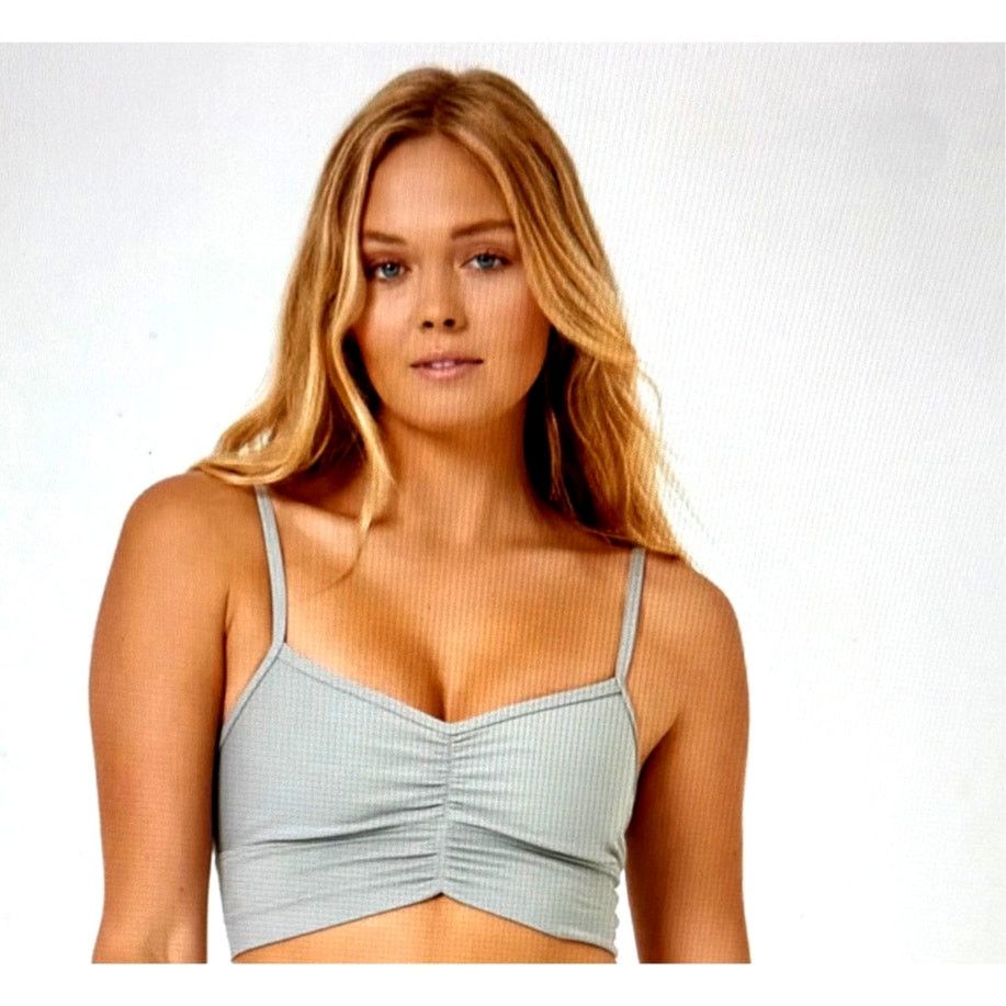 Other L*space Soren Crop Ruched Cinched Tank Ribbed Sage size M Size M / US 6-8 / IT 42-44 - 8 Thumbnail