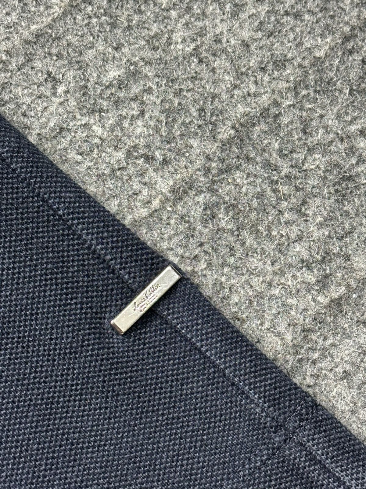 Louis Vuitton Louis Vuitton - Half Damier Pocket Tee - Navy Size US XS / EU 42 / 0 - 8 Thumbnail