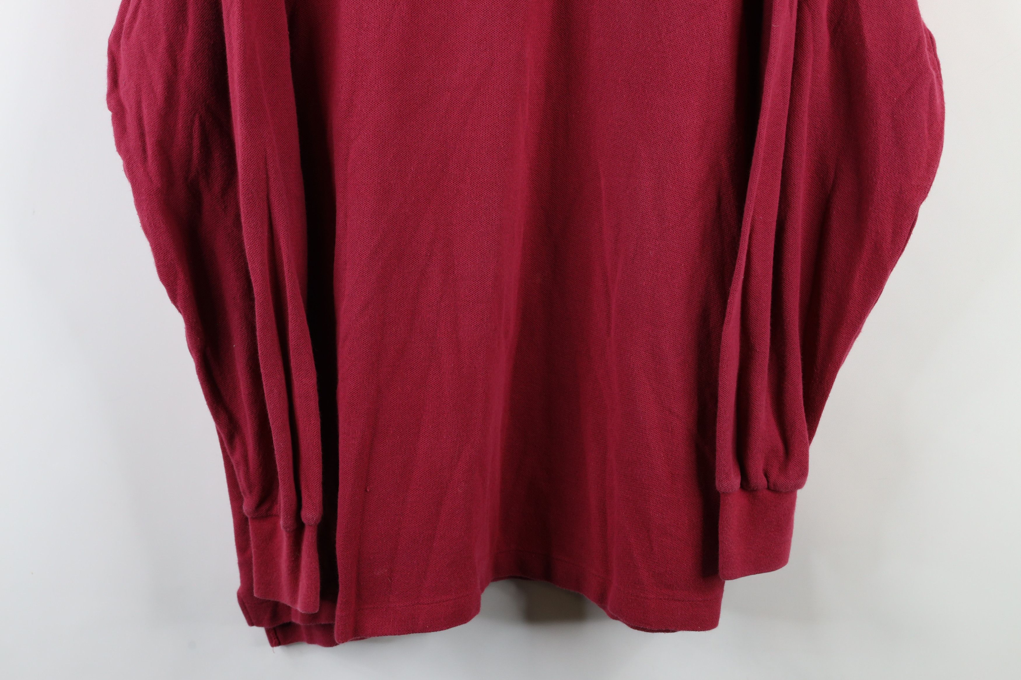 Vintage Vintage 90s Open Shinnecock Hills Long Sleeve Polo Shirt Red Size US L / EU 52-54 / 3 - 3 Thumbnail