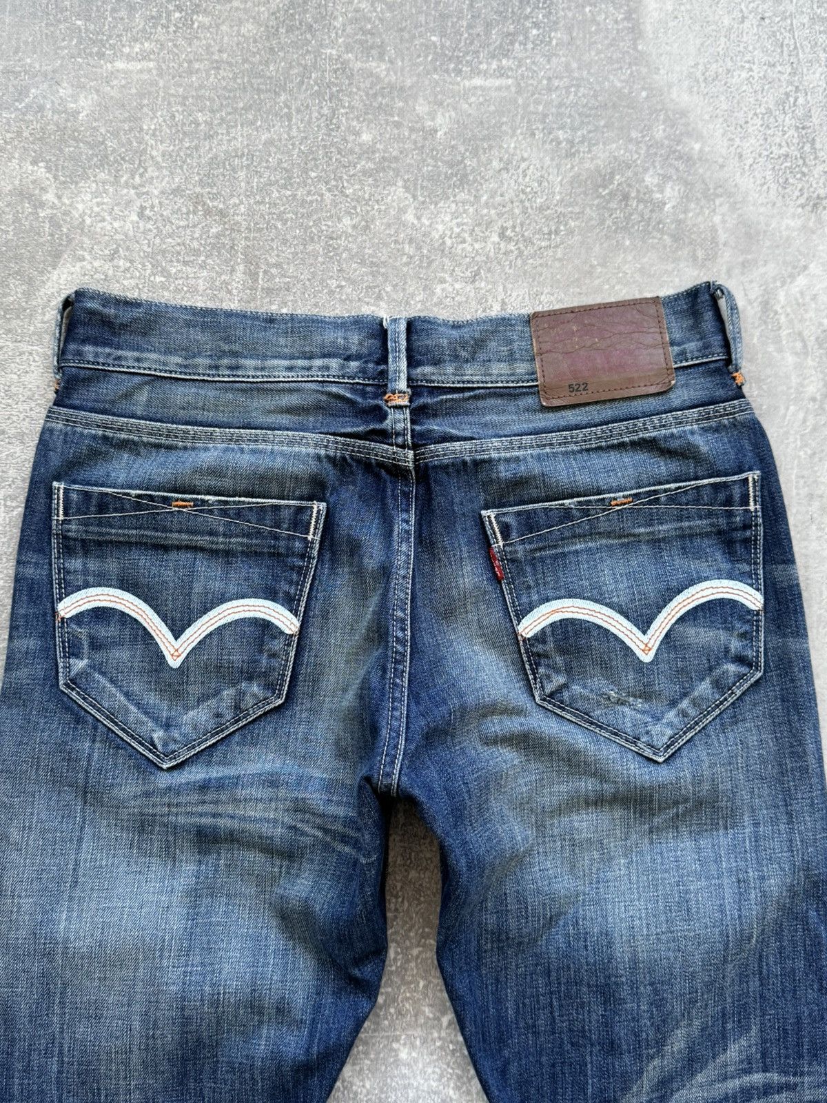 Levi's Vntage Levis 522 Evisu Styled Japan Distressed Denim Size US 31 - 5 Thumbnail