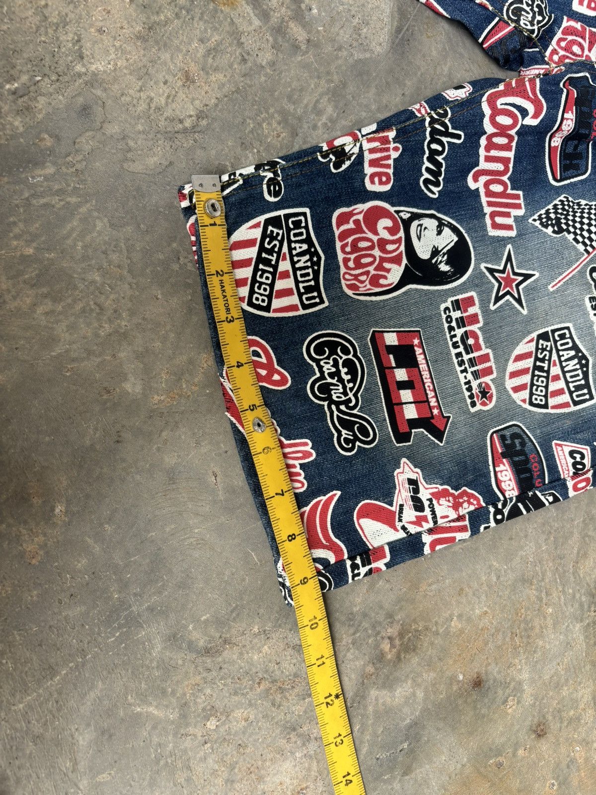 Hysteric Glamour × Japanese Brand Y2k Hysteric Glamour Style Legitimate Denim Full Print Size US 34 / EU 50 - 13 Thumbnail