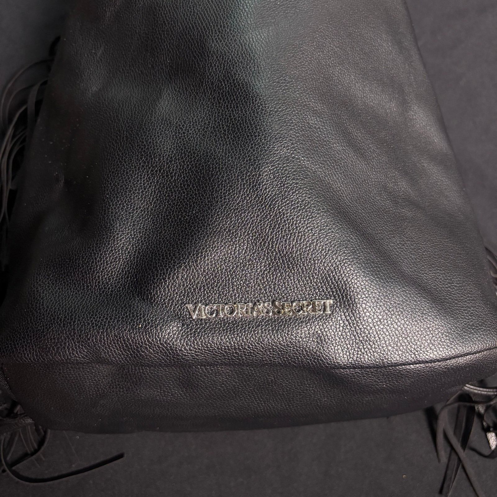 Victoria's Secret Black Victoria's Secret Drawstring Backpack Size ONE SIZE - 5 Thumbnail