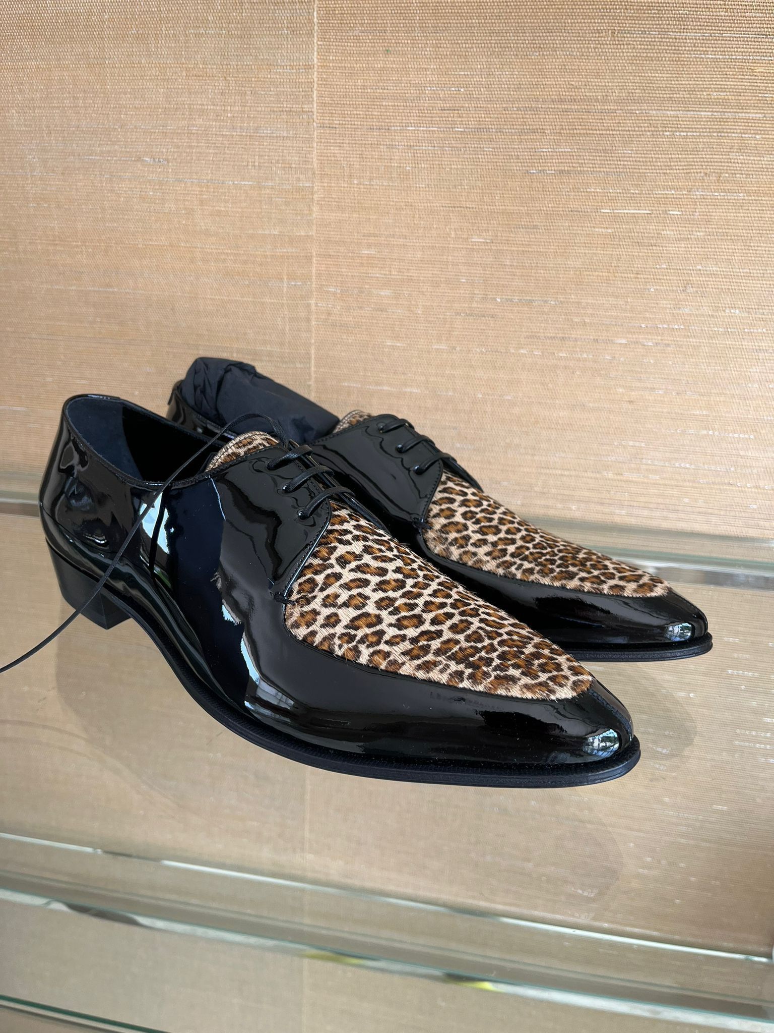 Celine Patent Leather Derby With Apron 30 in Black / Brown Size US 11 / EU 44 - 3 Thumbnail