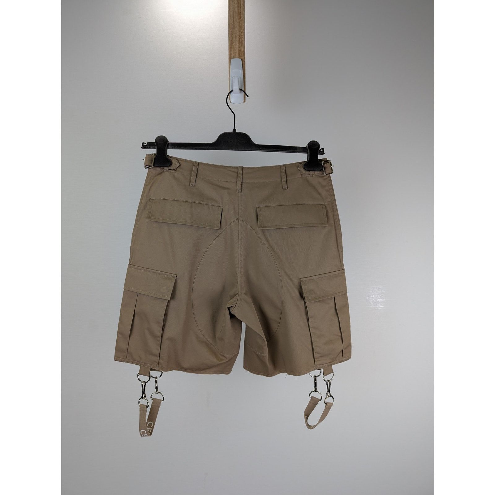 Celine o1rshd1 Shorts With Celine Strap in Beige Size US 32 / EU 48 - 10 Thumbnail