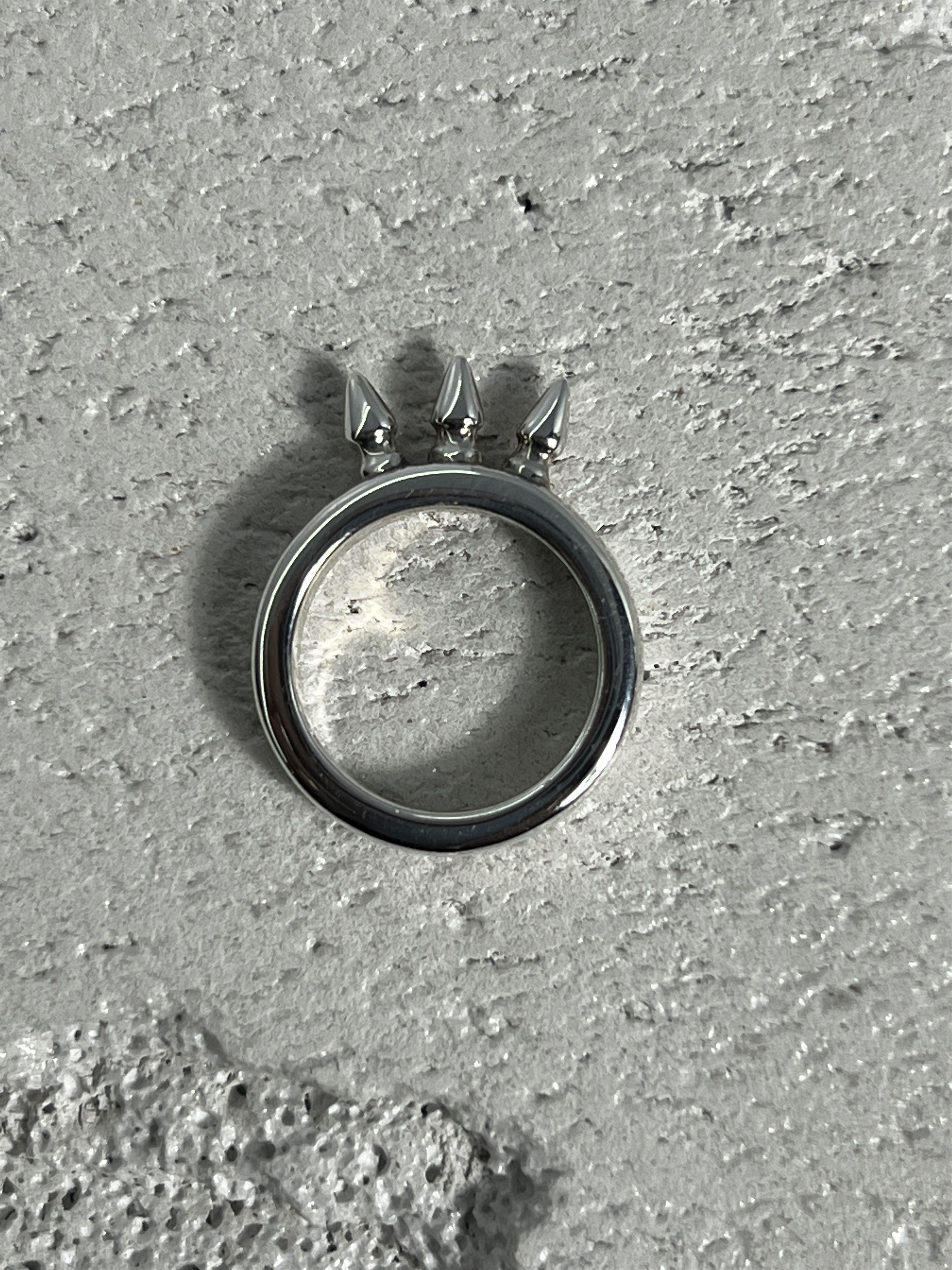 Chrome Hearts Chrome Hearts Triple Spike Ring Sterling Silver Size ONE SIZE - 4 Thumbnail