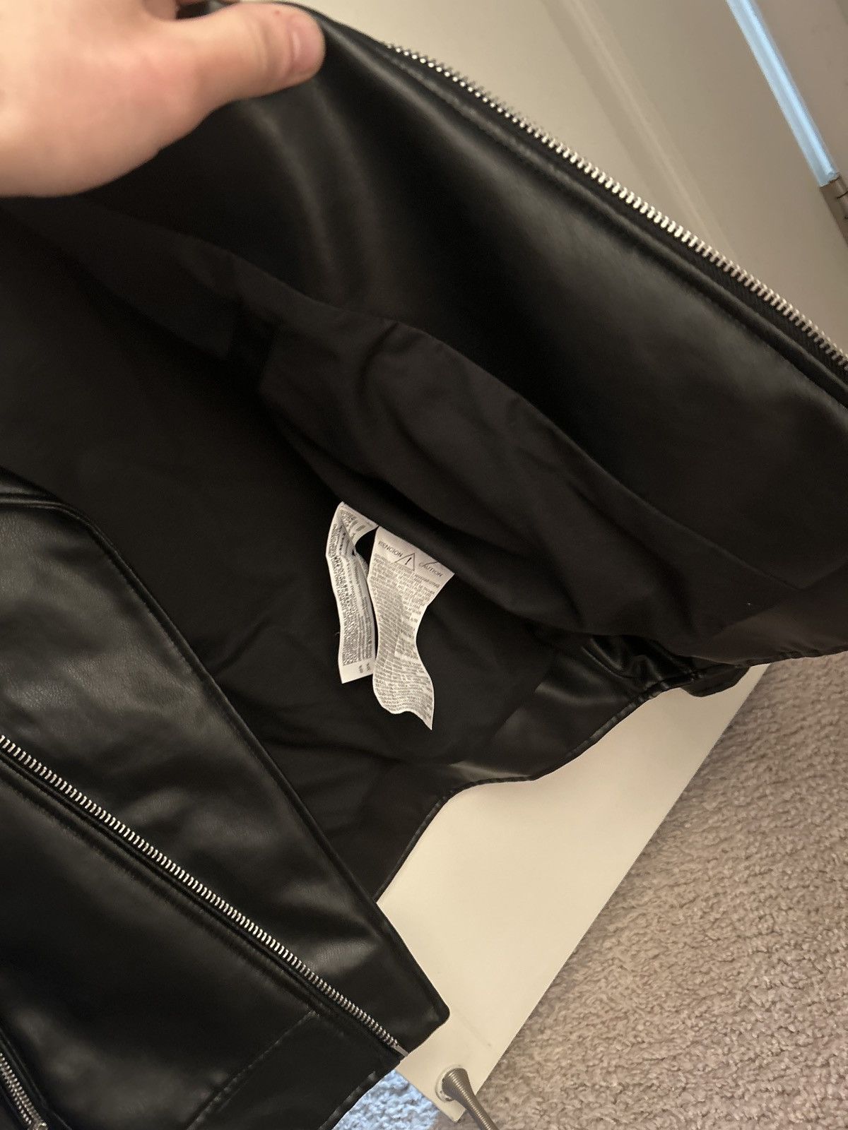 Zara Zara Leather Biker Jacket Size US M / EU 48-50 / 2 - 5 Thumbnail