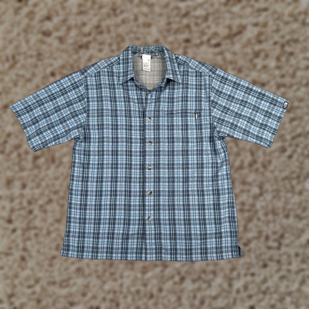 The North Face The North Face Shirt Men Medium Blue Black Plaid Button Up Modal Blend Size US M / EU 48-50 / 2 - 1 Thumbnail