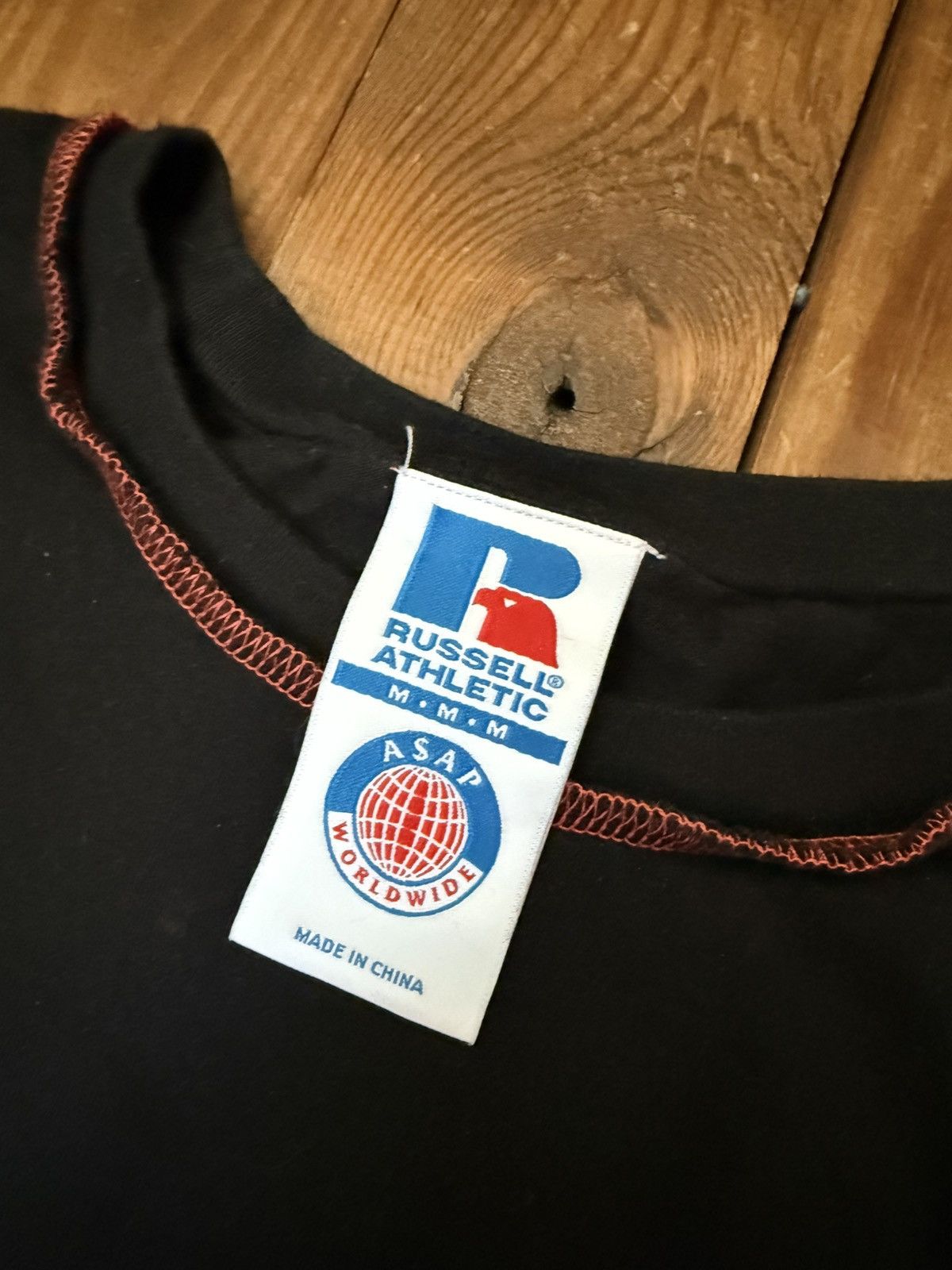 A$AP Rocky × AWGE × Russell Athletic ASAP x Russell Athletic Black Tee Shirt Size US M / EU 48-50 / 2 - 2 Thumbnail